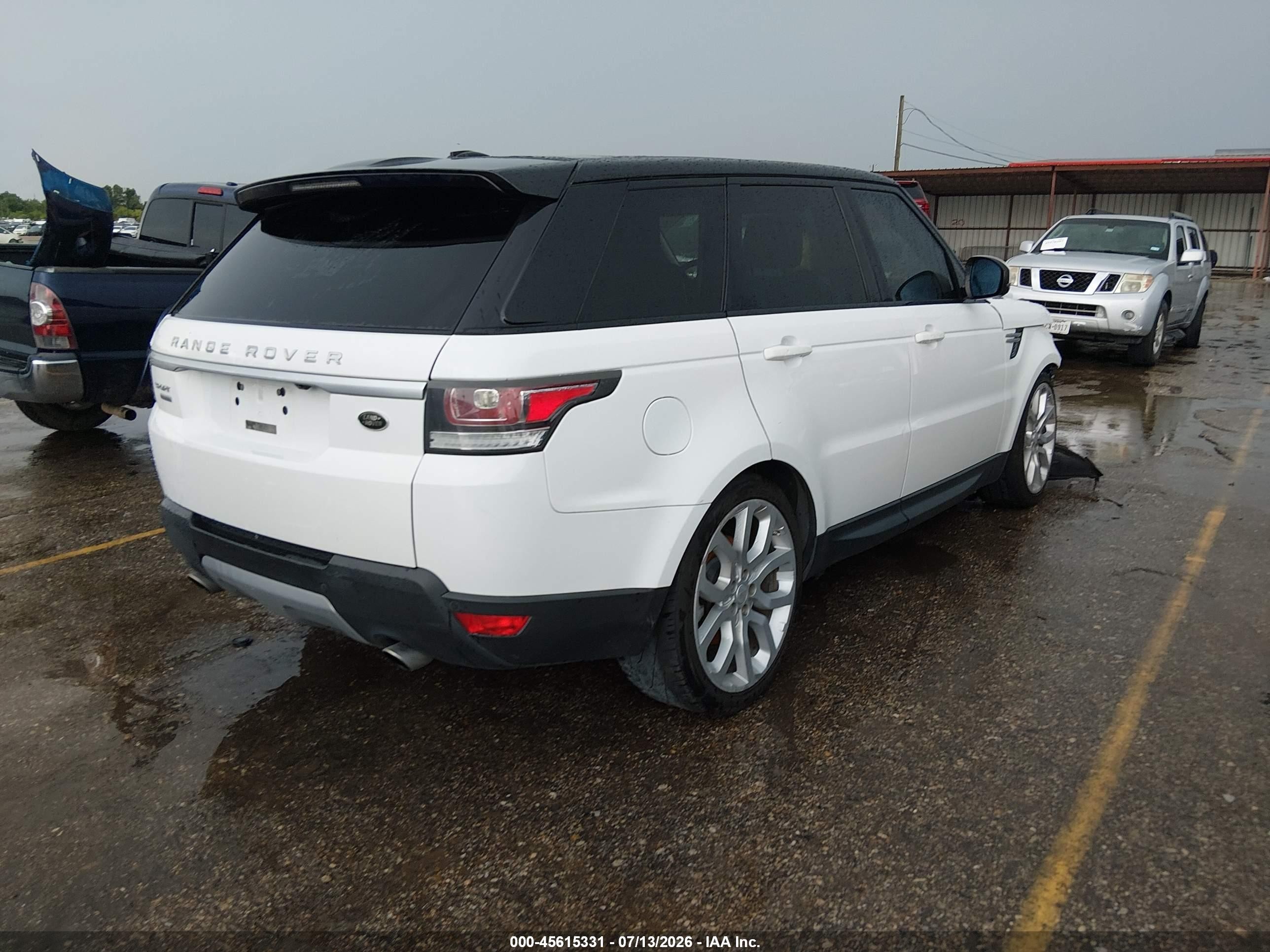 2015 Land Rover Range Rover Sport 3.0l V6 Supercharged Hse Белый vin: SALWR2VFXFA508691