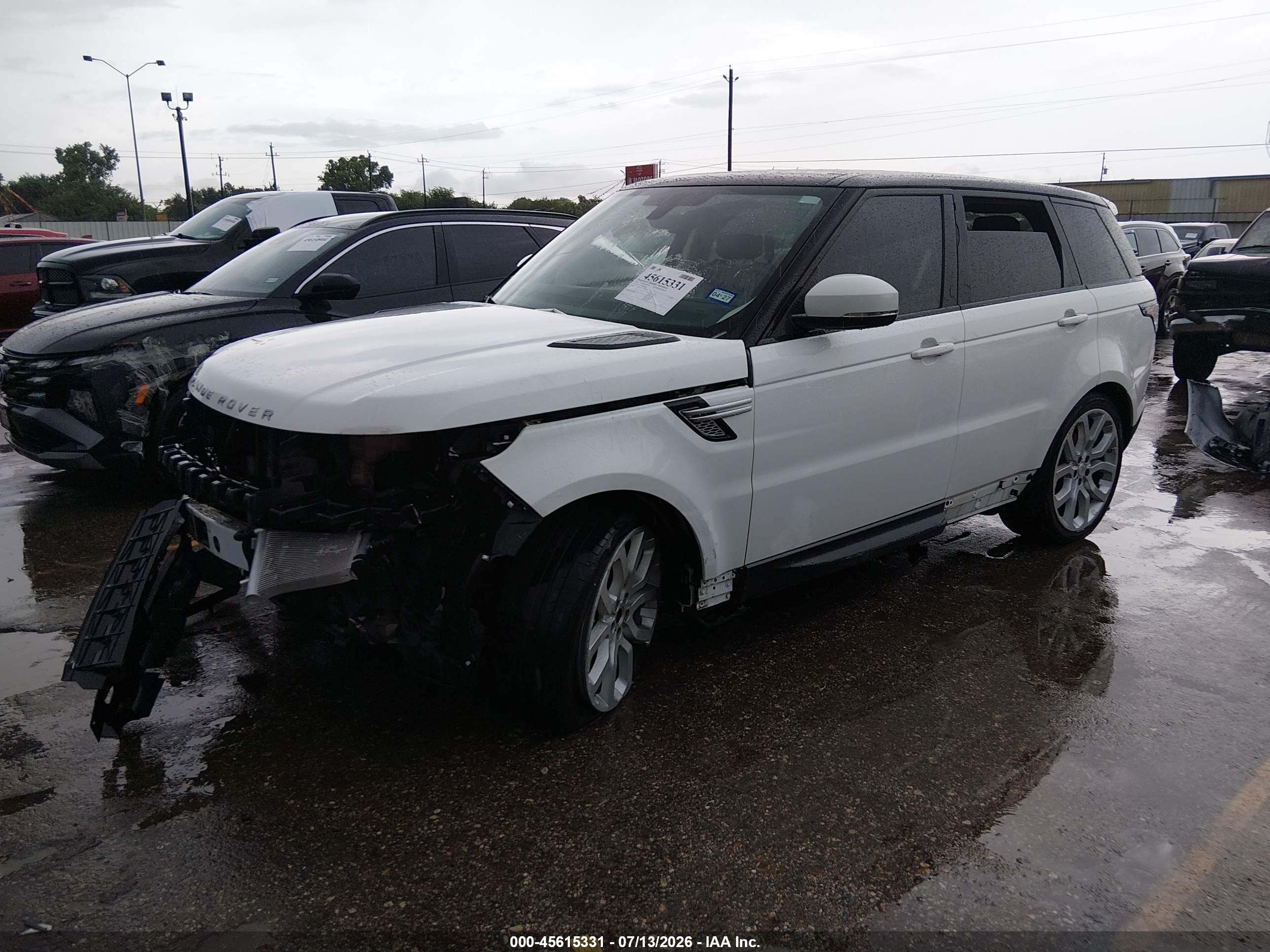 2015 Land Rover Range Rover Sport 3.0l V6 Supercharged Hse Белый vin: SALWR2VFXFA508691
