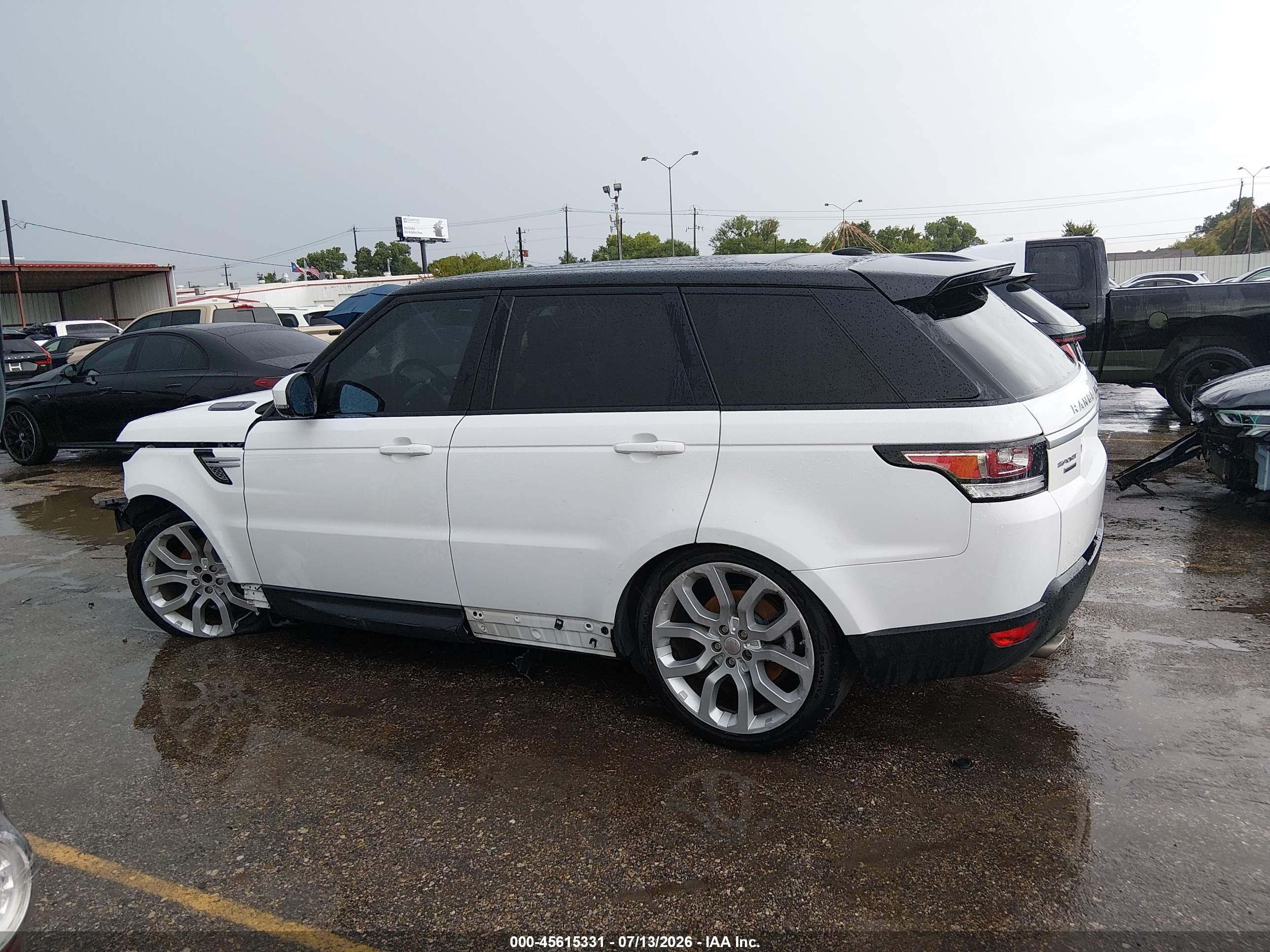 2015 Land Rover Range Rover Sport 3.0l V6 Supercharged Hse Белый vin: SALWR2VFXFA508691