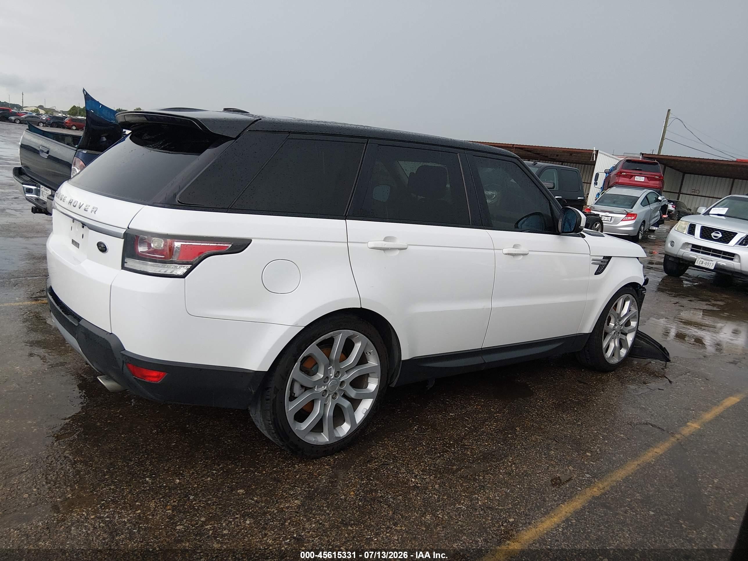 2015 Land Rover Range Rover Sport 3.0l V6 Supercharged Hse Белый vin: SALWR2VFXFA508691