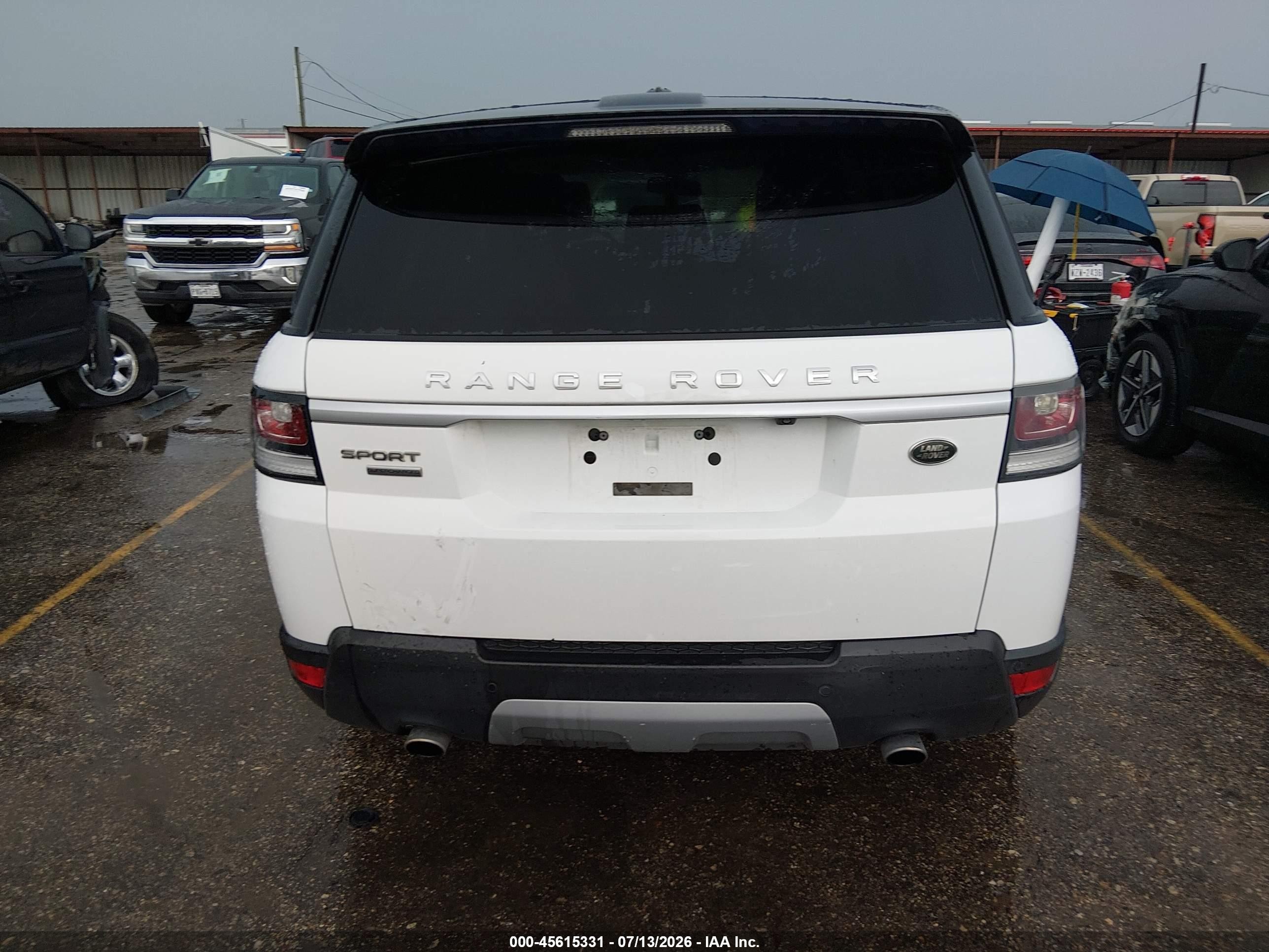 2015 Land Rover Range Rover Sport 3.0l V6 Supercharged Hse Белый vin: SALWR2VFXFA508691