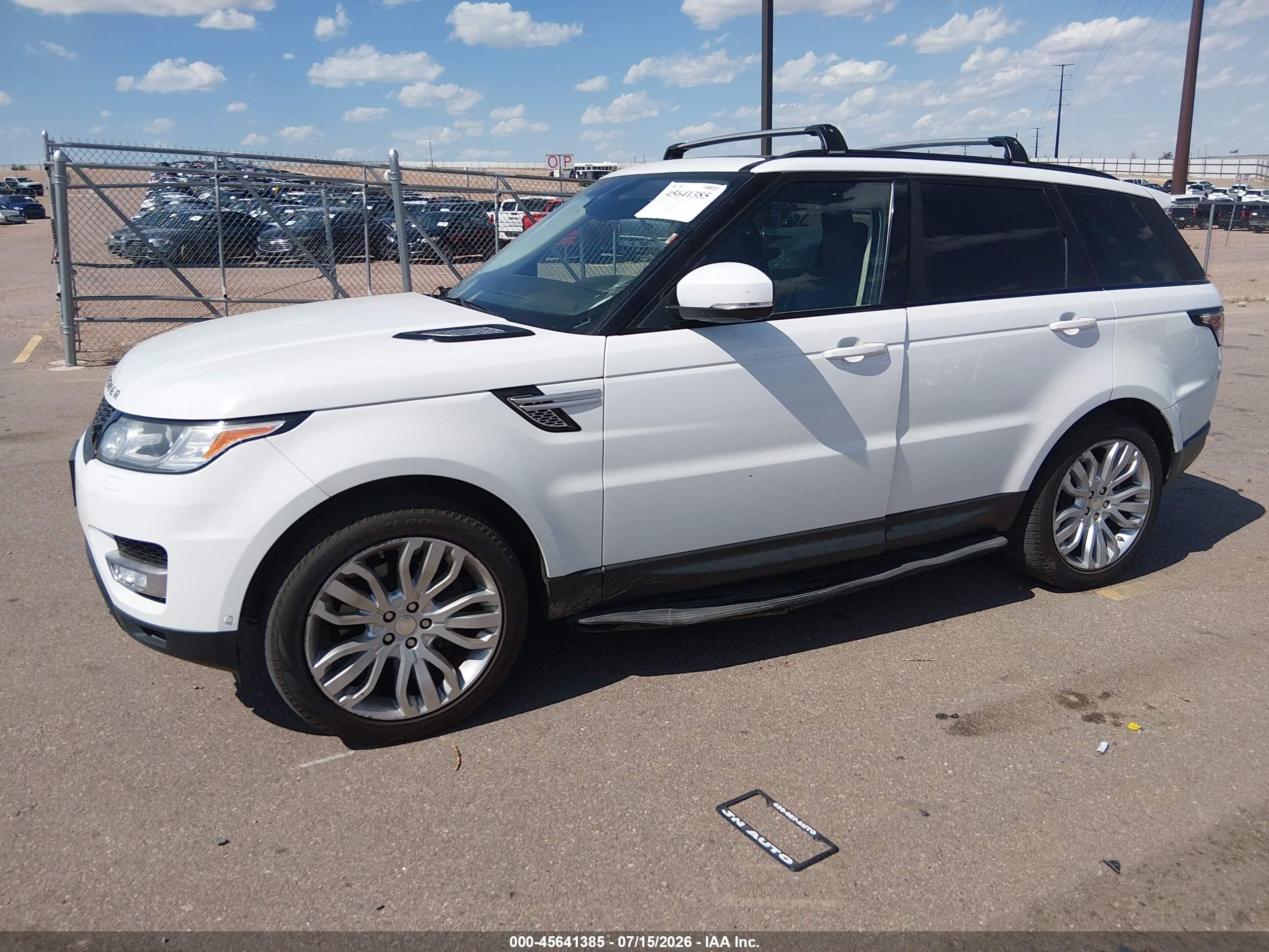 2014 Land Rover Range Rover Sport 3.0l V6 Supercharged Hse White vin: SALWR2WF0EA332974