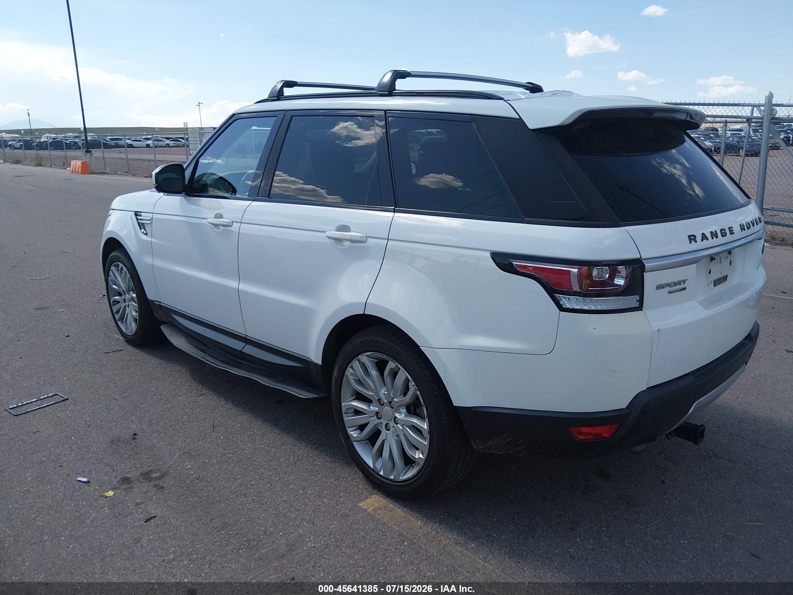 2014 Land Rover Range Rover Sport 3.0l V6 Supercharged Hse White vin: SALWR2WF0EA332974