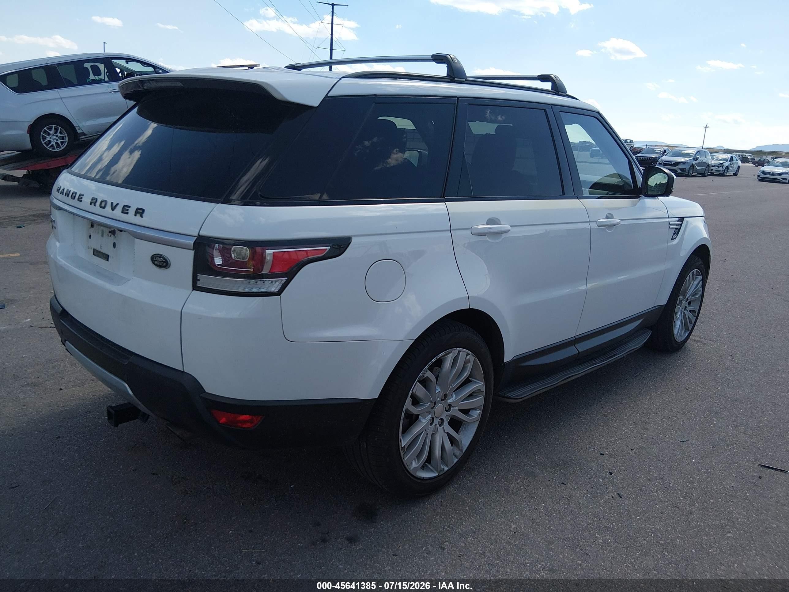 2014 Land Rover Range Rover Sport 3.0l V6 Supercharged Hse White vin: SALWR2WF0EA332974