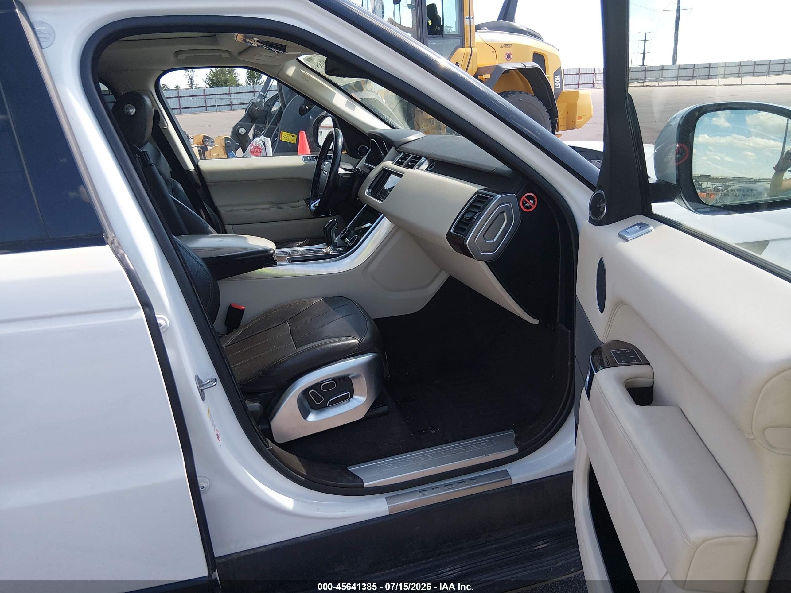 2014 Land Rover Range Rover Sport 3.0l V6 Supercharged Hse White vin: SALWR2WF0EA332974