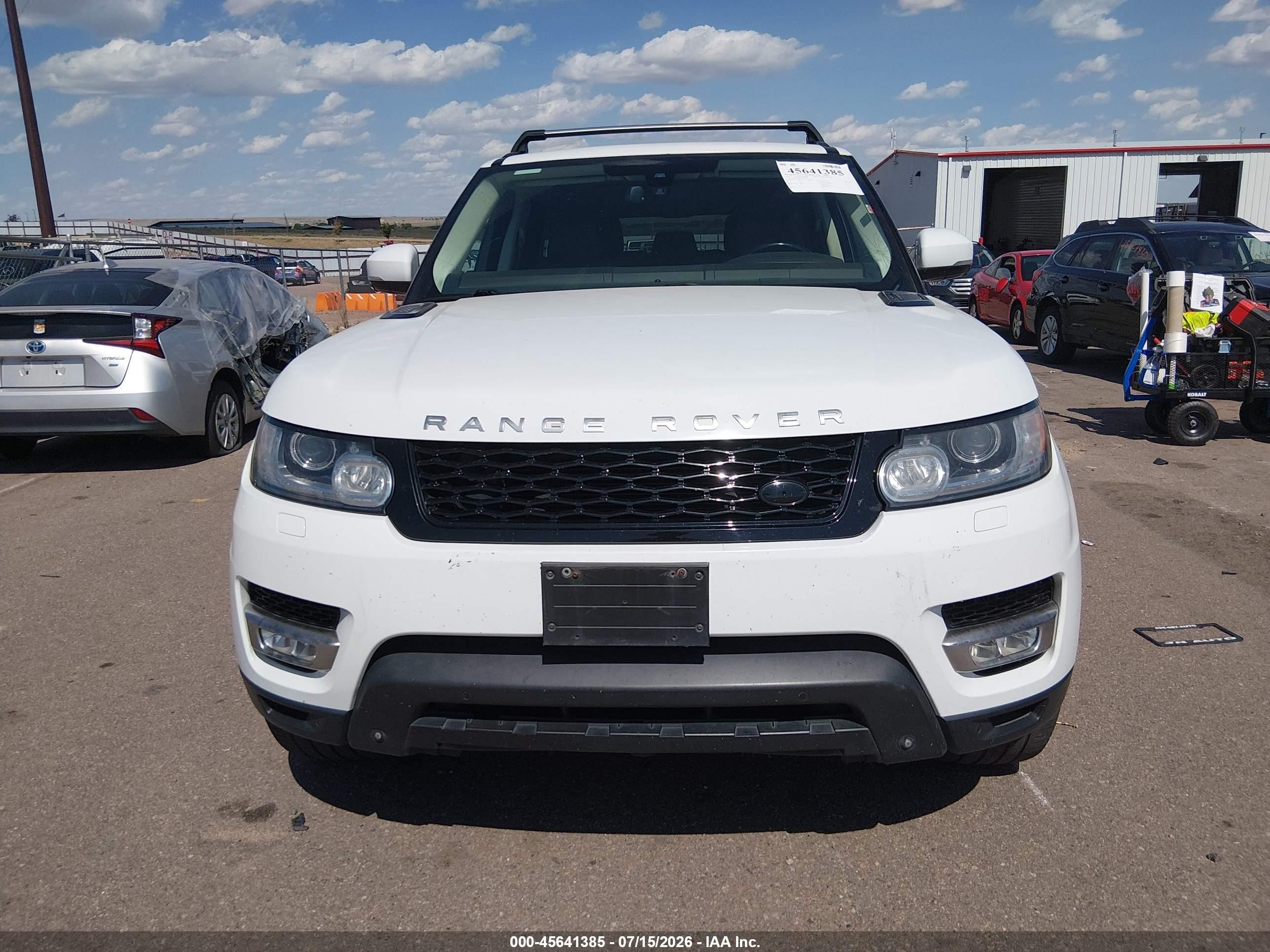 2014 Land Rover Range Rover Sport 3.0l V6 Supercharged Hse White vin: SALWR2WF0EA332974