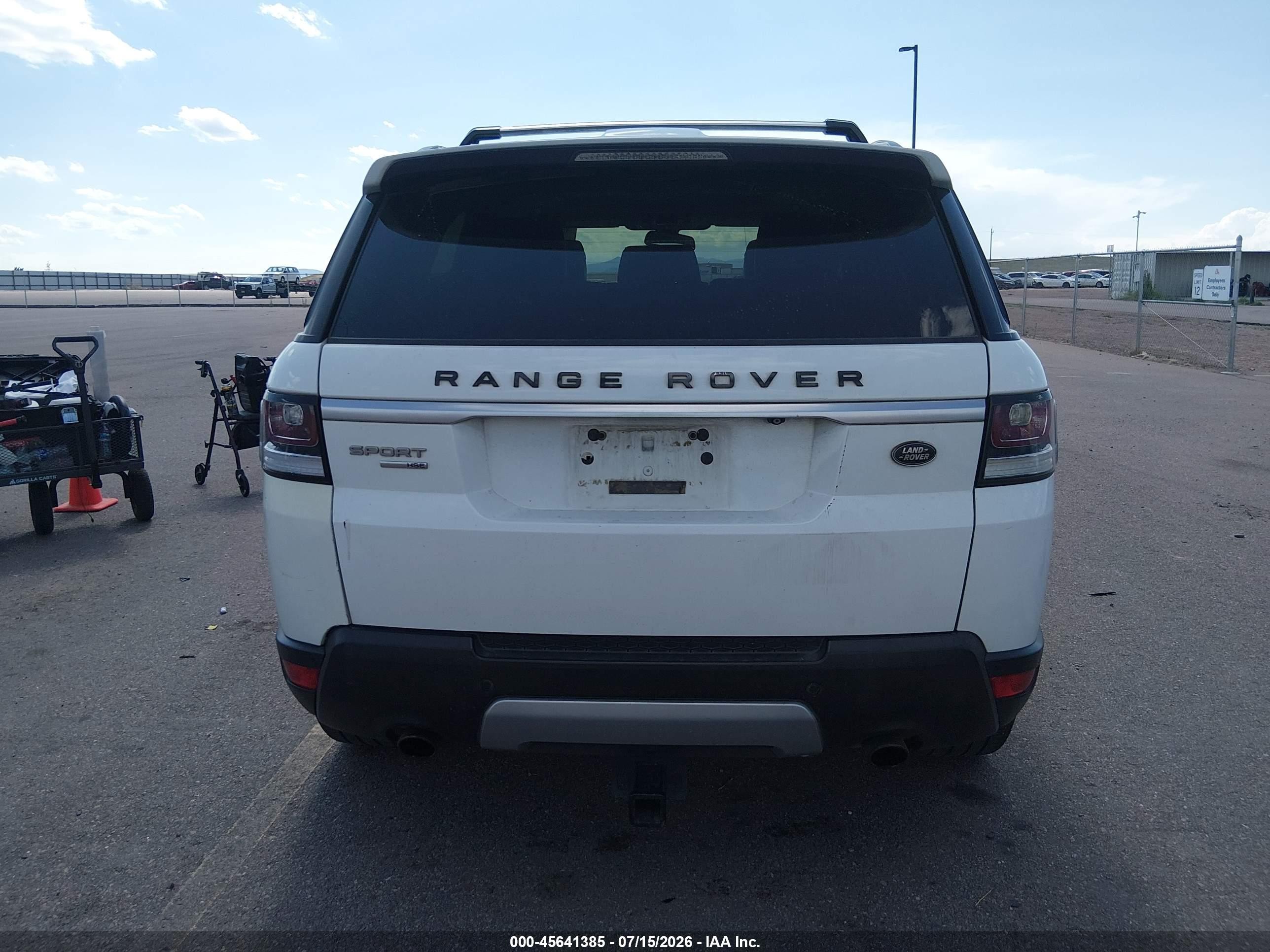 2014 Land Rover Range Rover Sport 3.0l V6 Supercharged Hse White vin: SALWR2WF0EA332974
