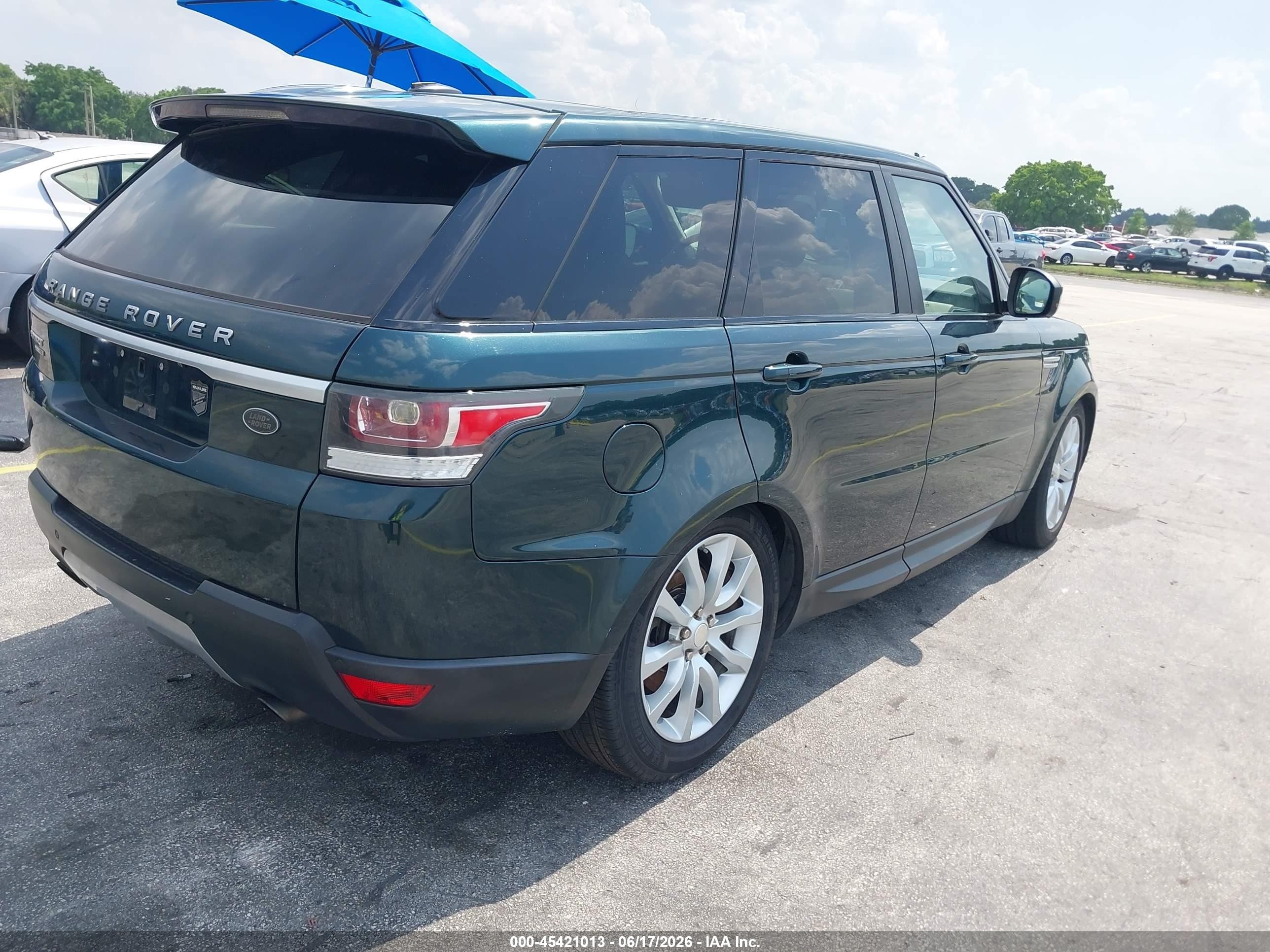 2014 Land Rover Range Rover Sport 3.0l V6 Supercharged Hse Green vin: SALWR2WF0EA369345