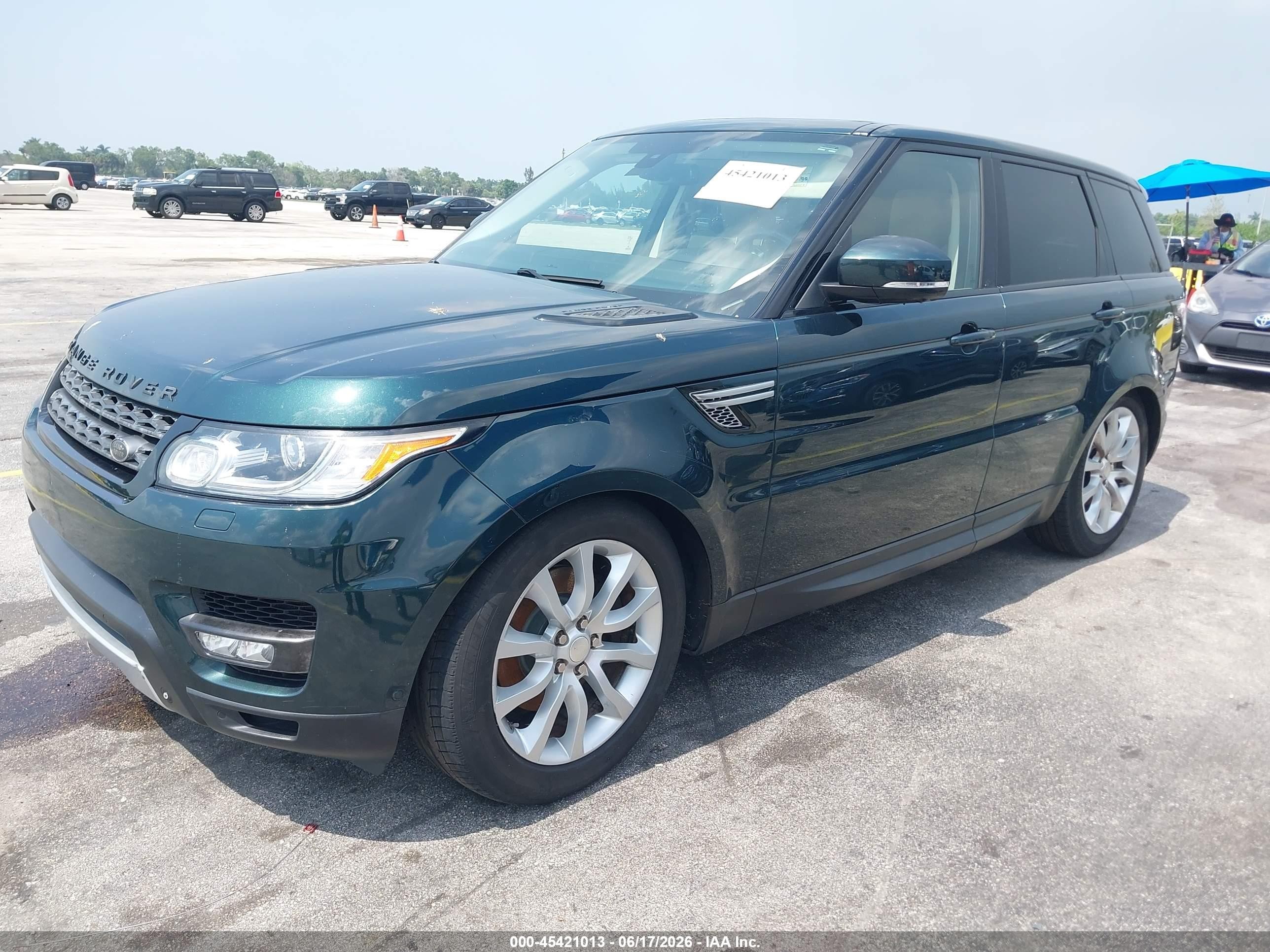 2014 Land Rover Range Rover Sport 3.0l V6 Supercharged Hse Green vin: SALWR2WF0EA369345