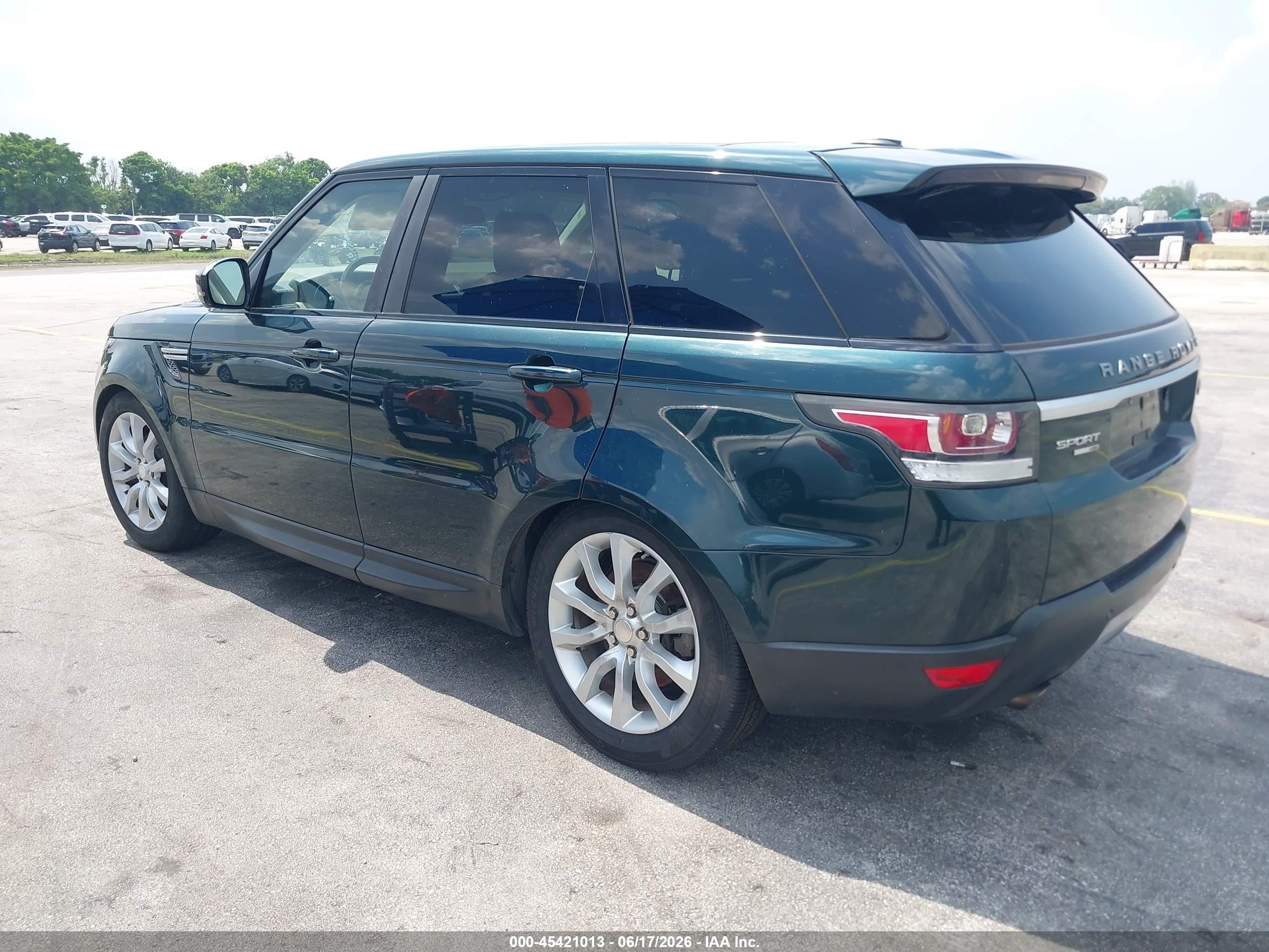 2014 Land Rover Range Rover Sport 3.0l V6 Supercharged Hse Green vin: SALWR2WF0EA369345