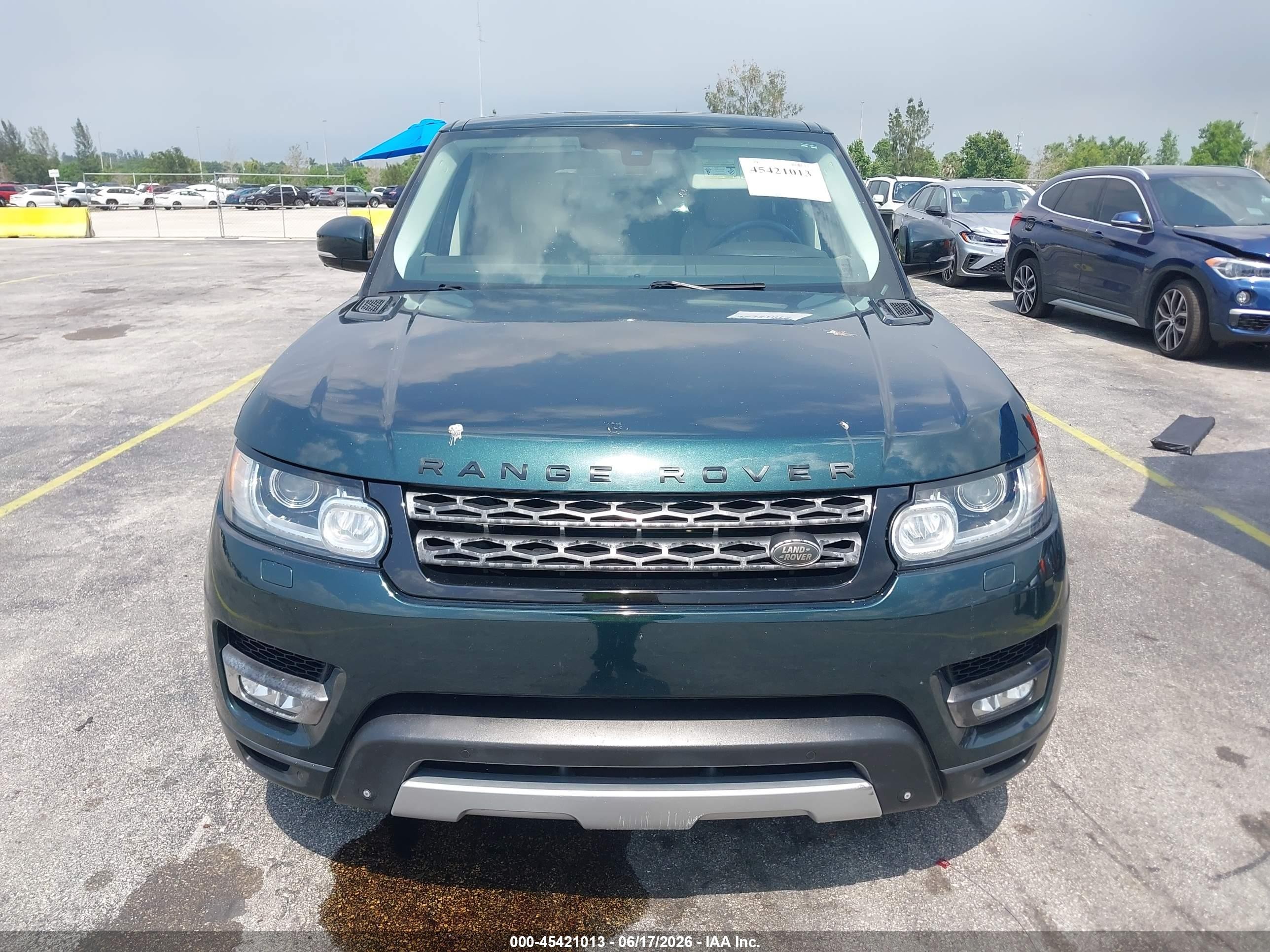 2014 Land Rover Range Rover Sport 3.0l V6 Supercharged Hse Green vin: SALWR2WF0EA369345