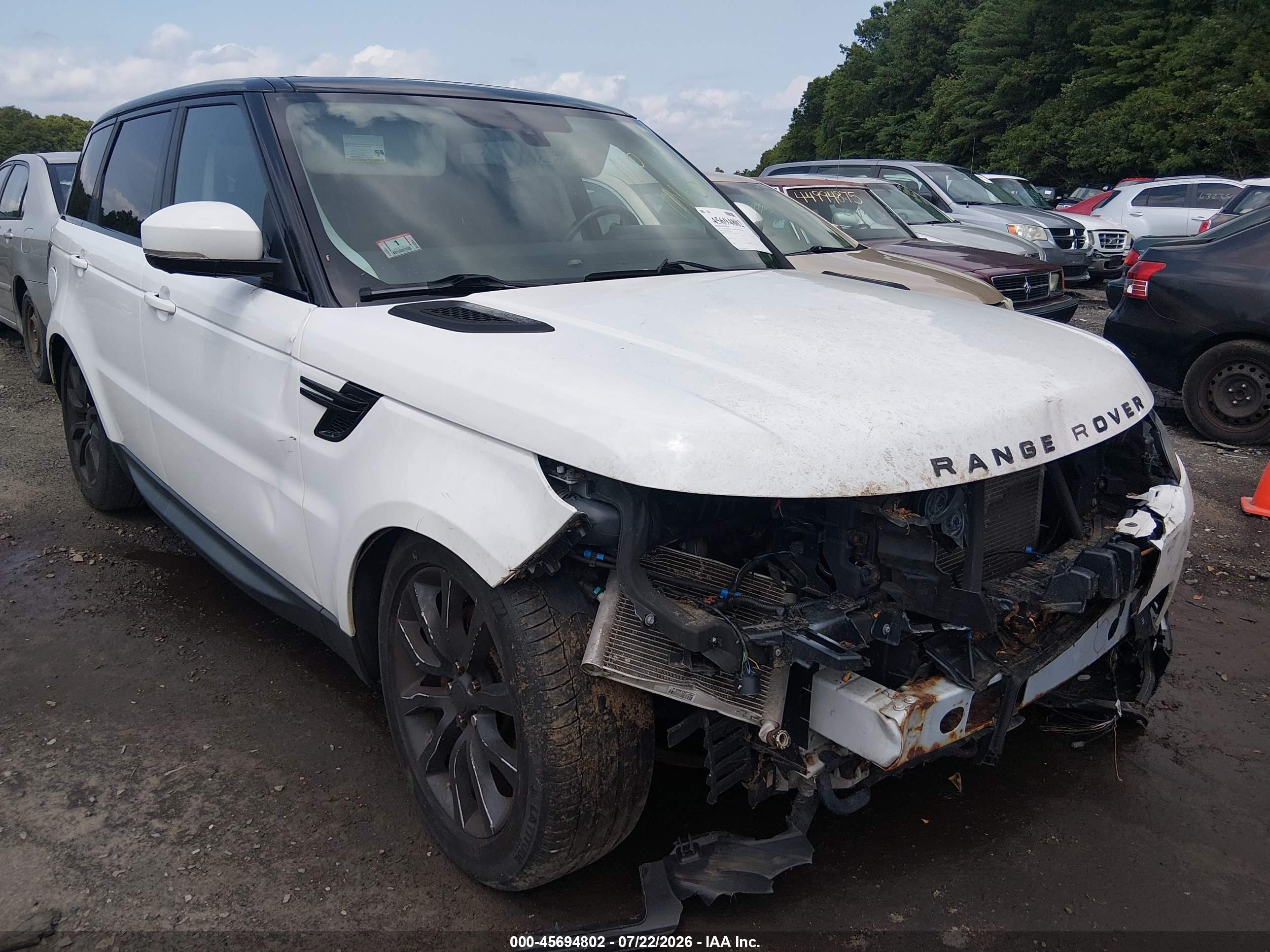 2014 Land Rover Range Rover Sport 3.0l V6 Supercharged Hse White vin: SALWR2WF0EA380975