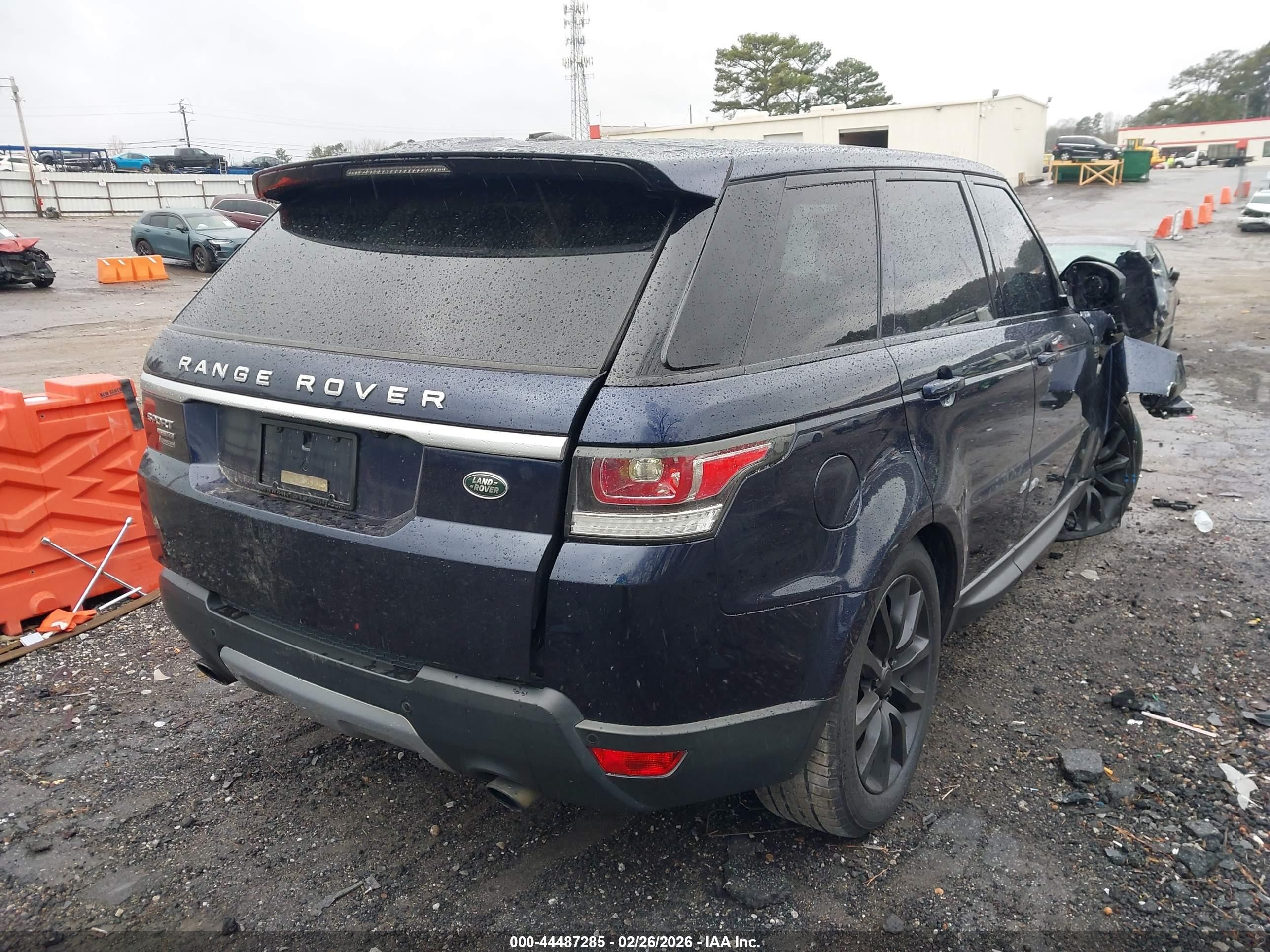 2014 Land Rover Range Rover Sport 3.0l V6 Supercharged Hse Dark Blue vin: SALWR2WF0EA502038