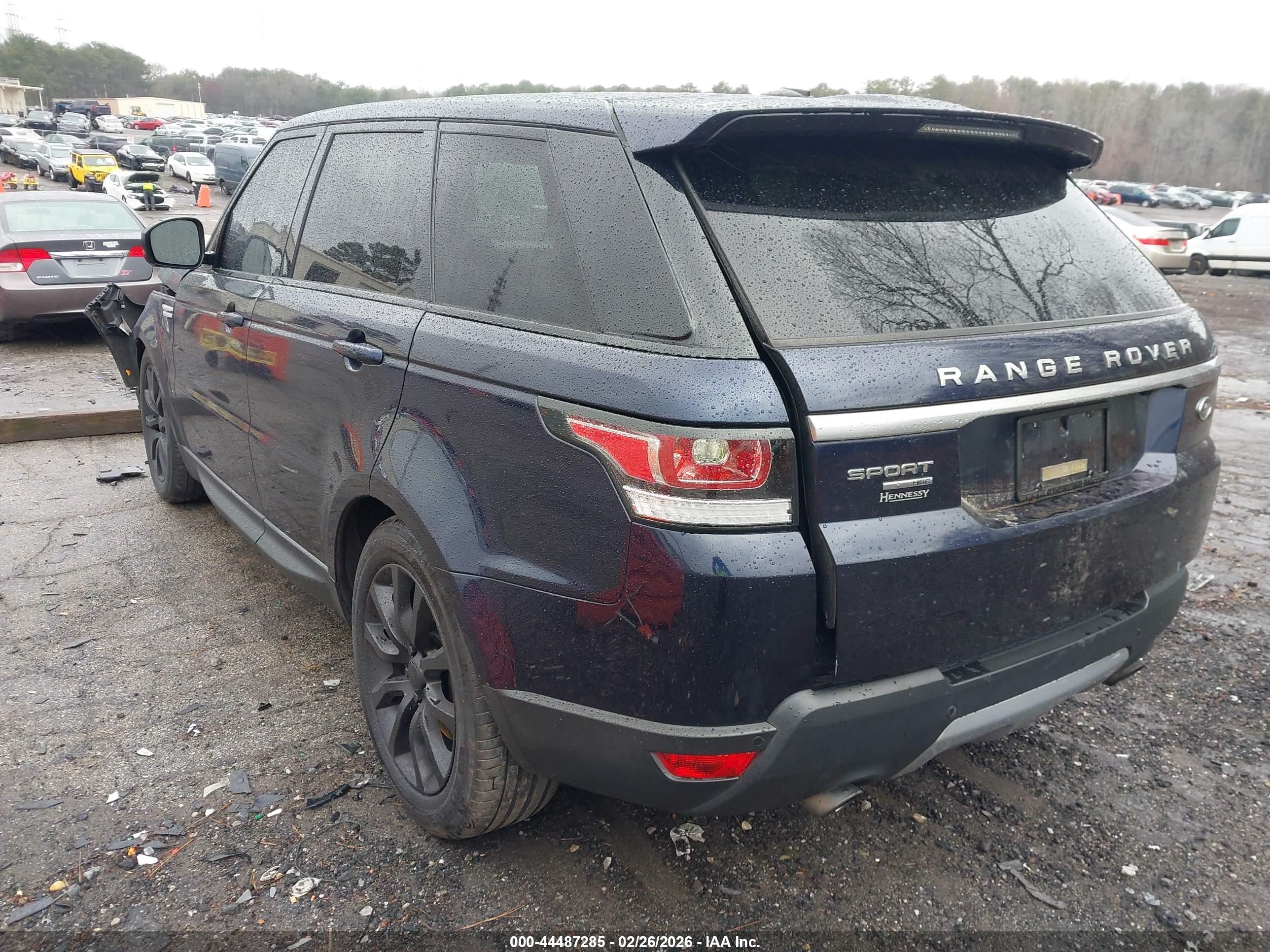 2014 Land Rover Range Rover Sport 3.0l V6 Supercharged Hse Dark Blue vin: SALWR2WF0EA502038