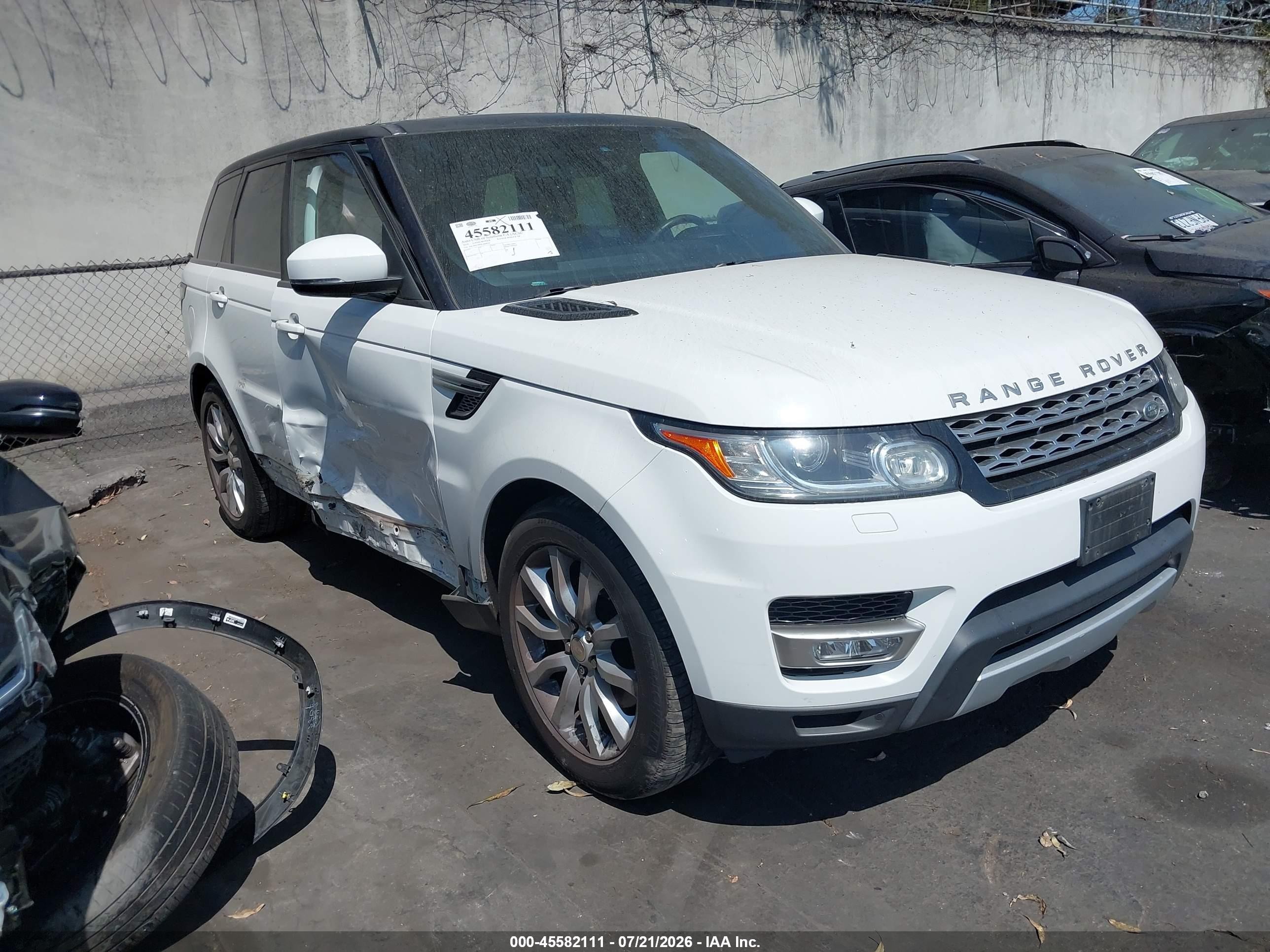 2014 Land Rover Range Rover Sport 3.0l V6 Supercharged Hse White vin: SALWR2WF0EA600728