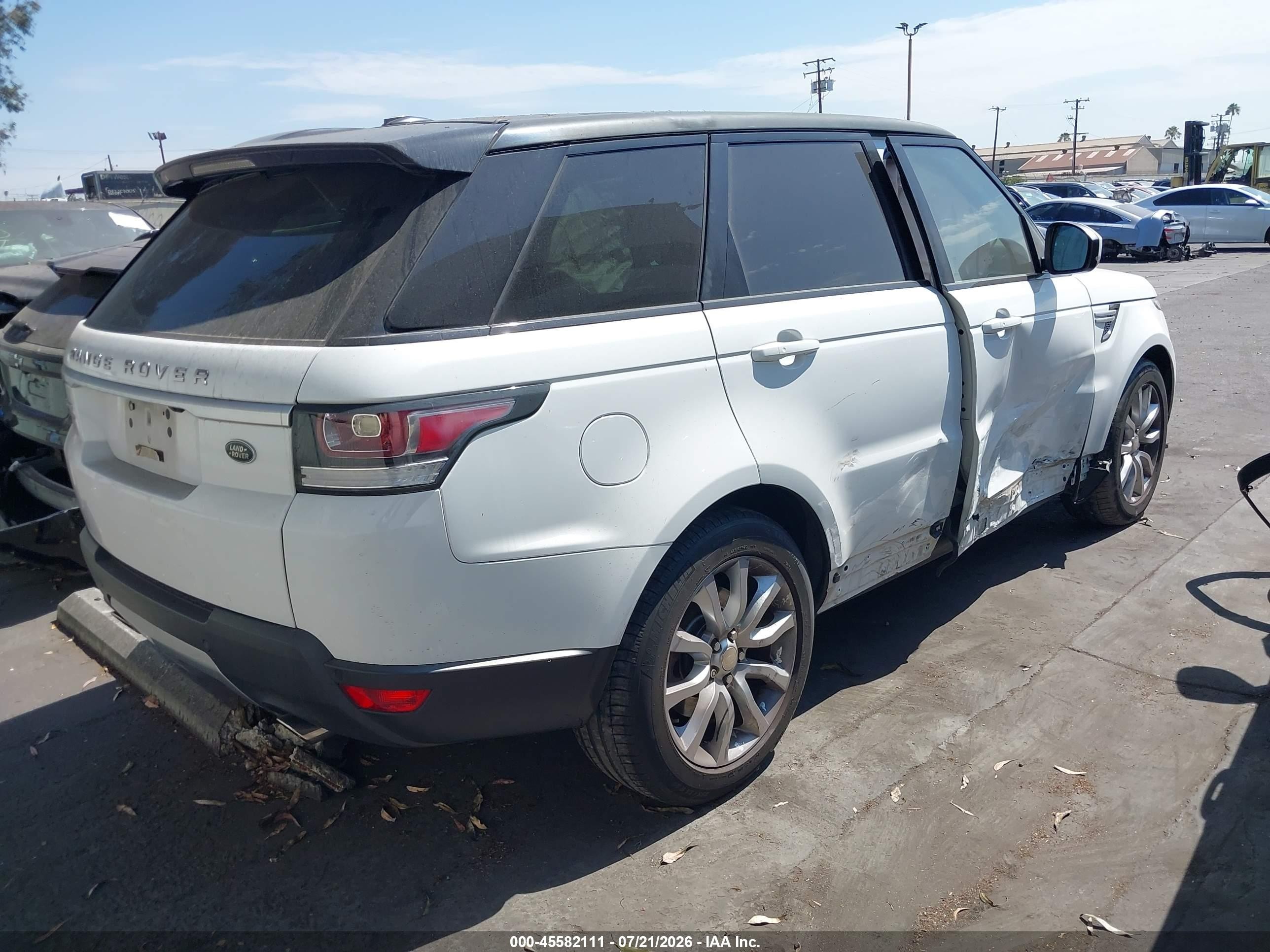 2014 Land Rover Range Rover Sport 3.0l V6 Supercharged Hse White vin: SALWR2WF0EA600728