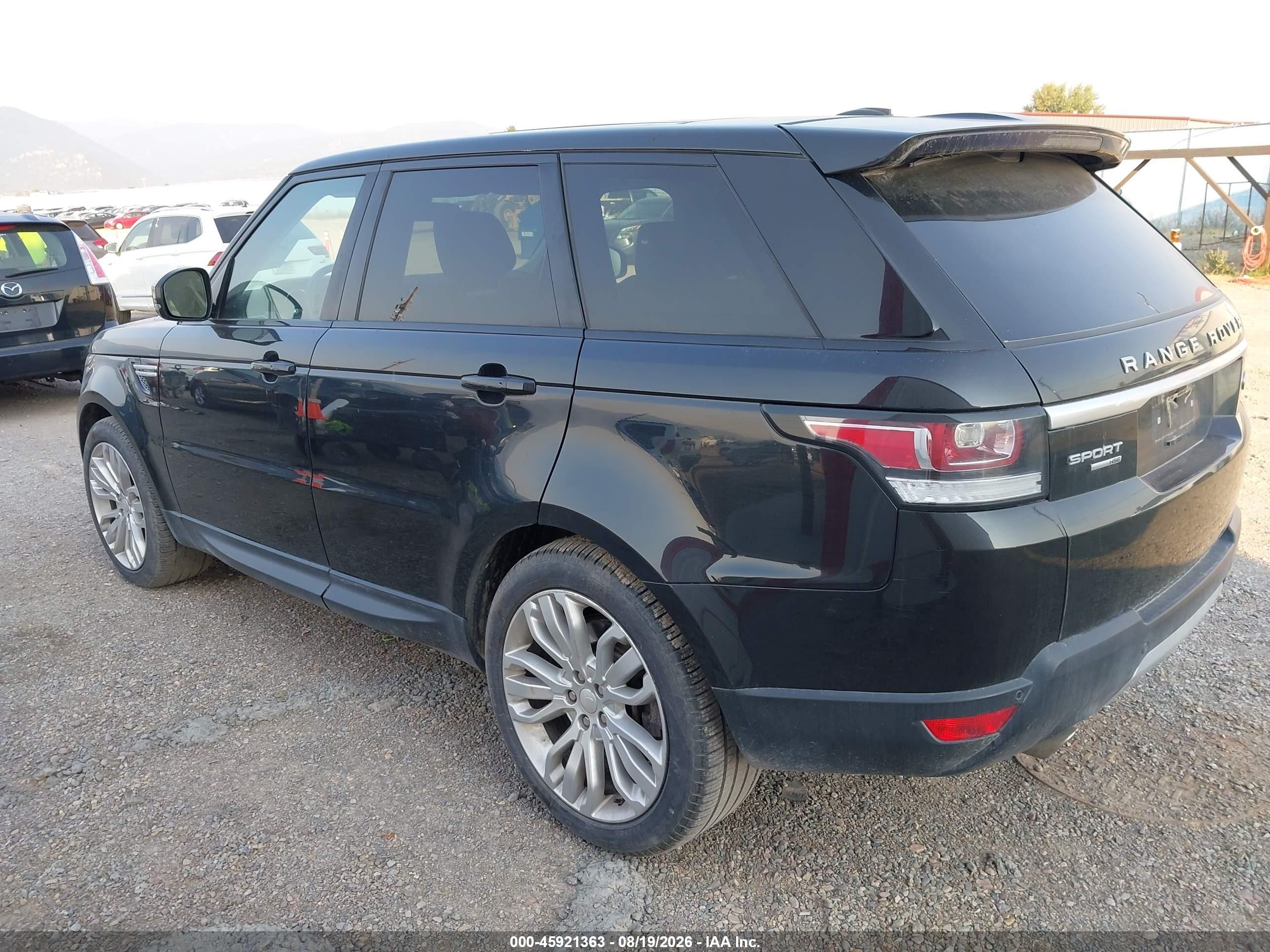 2014 Land Rover Range Rover Sport 3.0l V6 Supercharged Hse Черный vin: SALWR2WF0EA601684