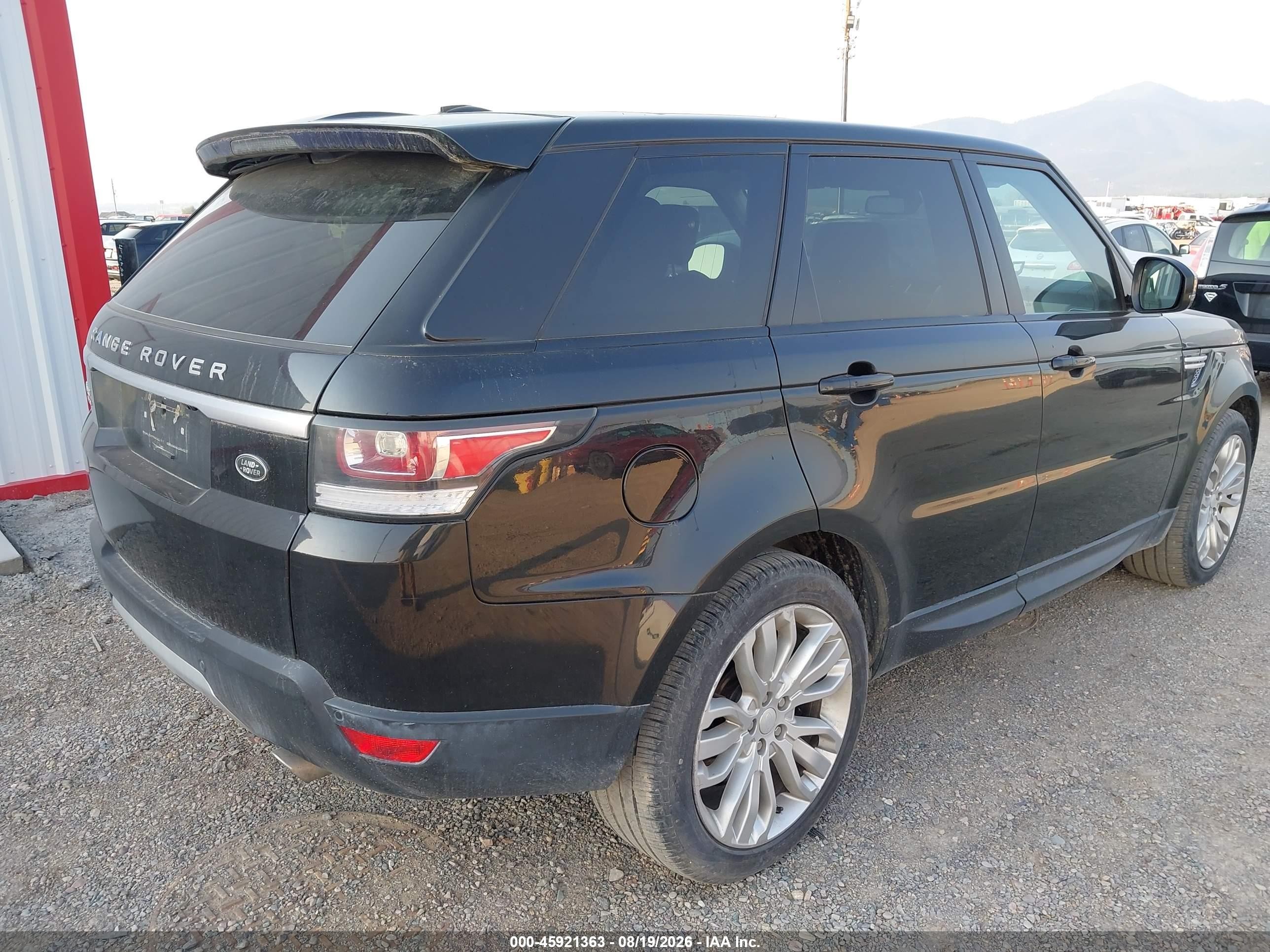 2014 Land Rover Range Rover Sport 3.0l V6 Supercharged Hse Черный vin: SALWR2WF0EA601684