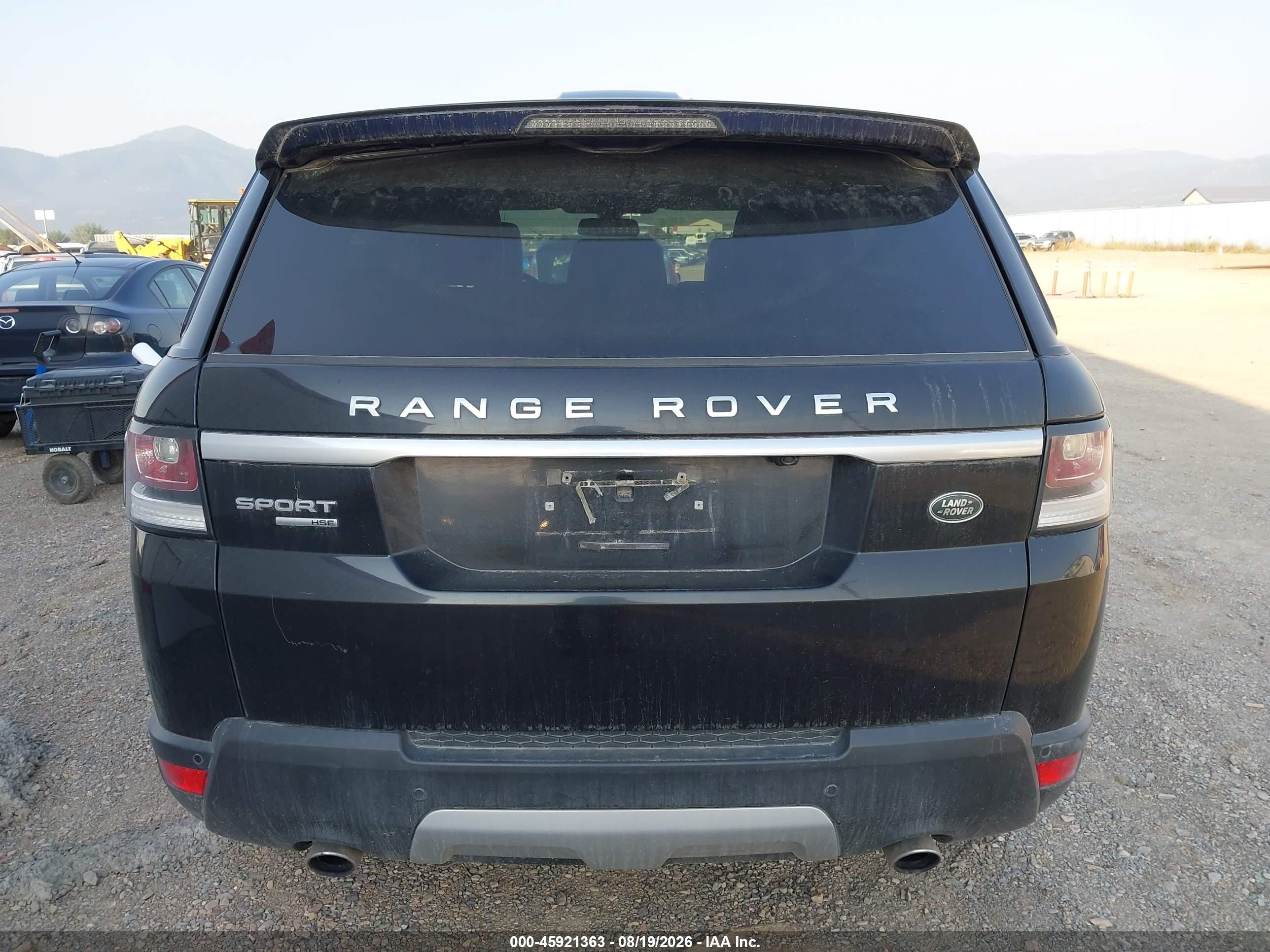 2014 Land Rover Range Rover Sport 3.0l V6 Supercharged Hse Черный vin: SALWR2WF0EA601684