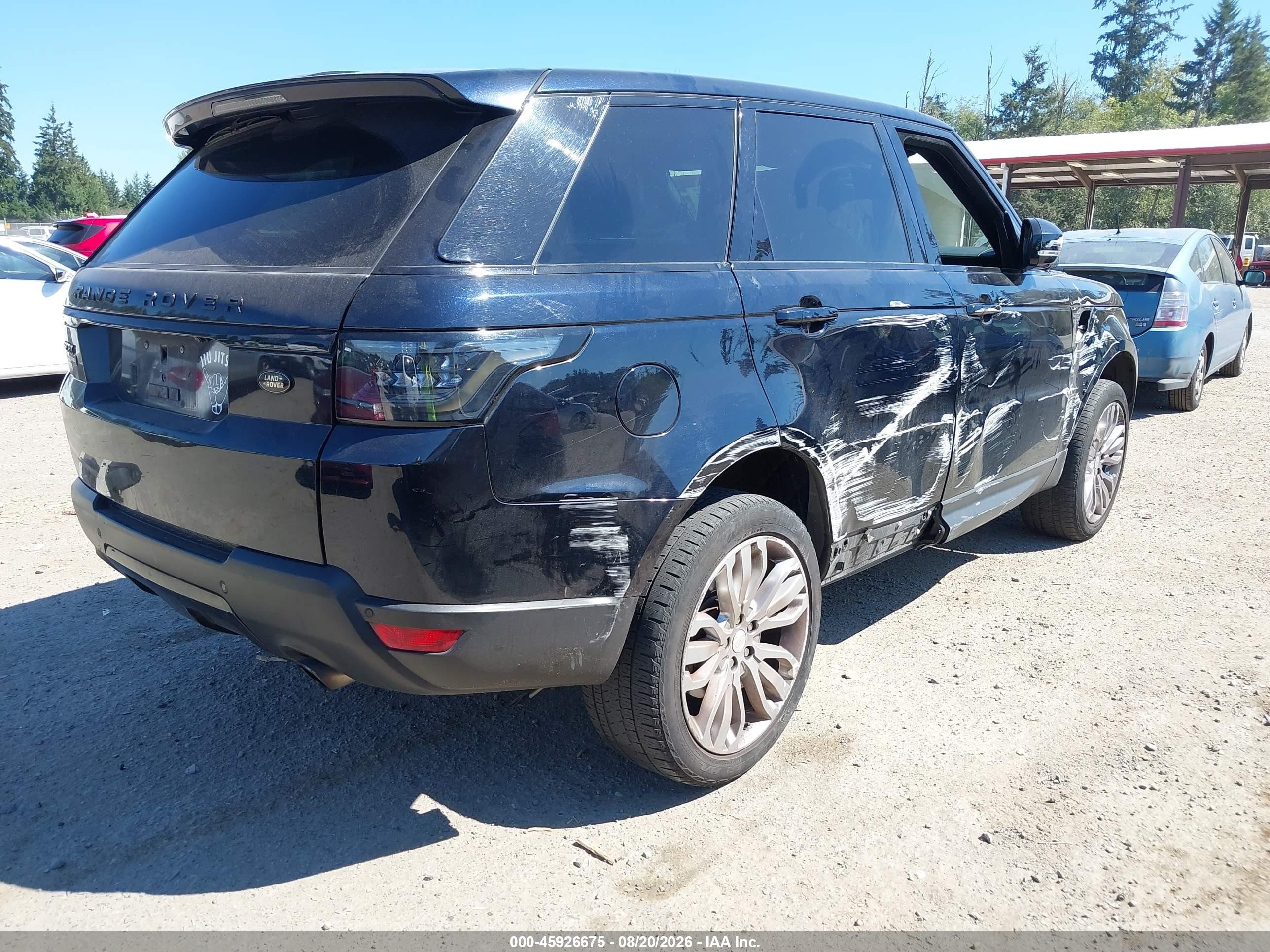 2014 Land Rover Range Rover Sport 3.0l V6 Supercharged Hse Black vin: SALWR2WF1EA326875