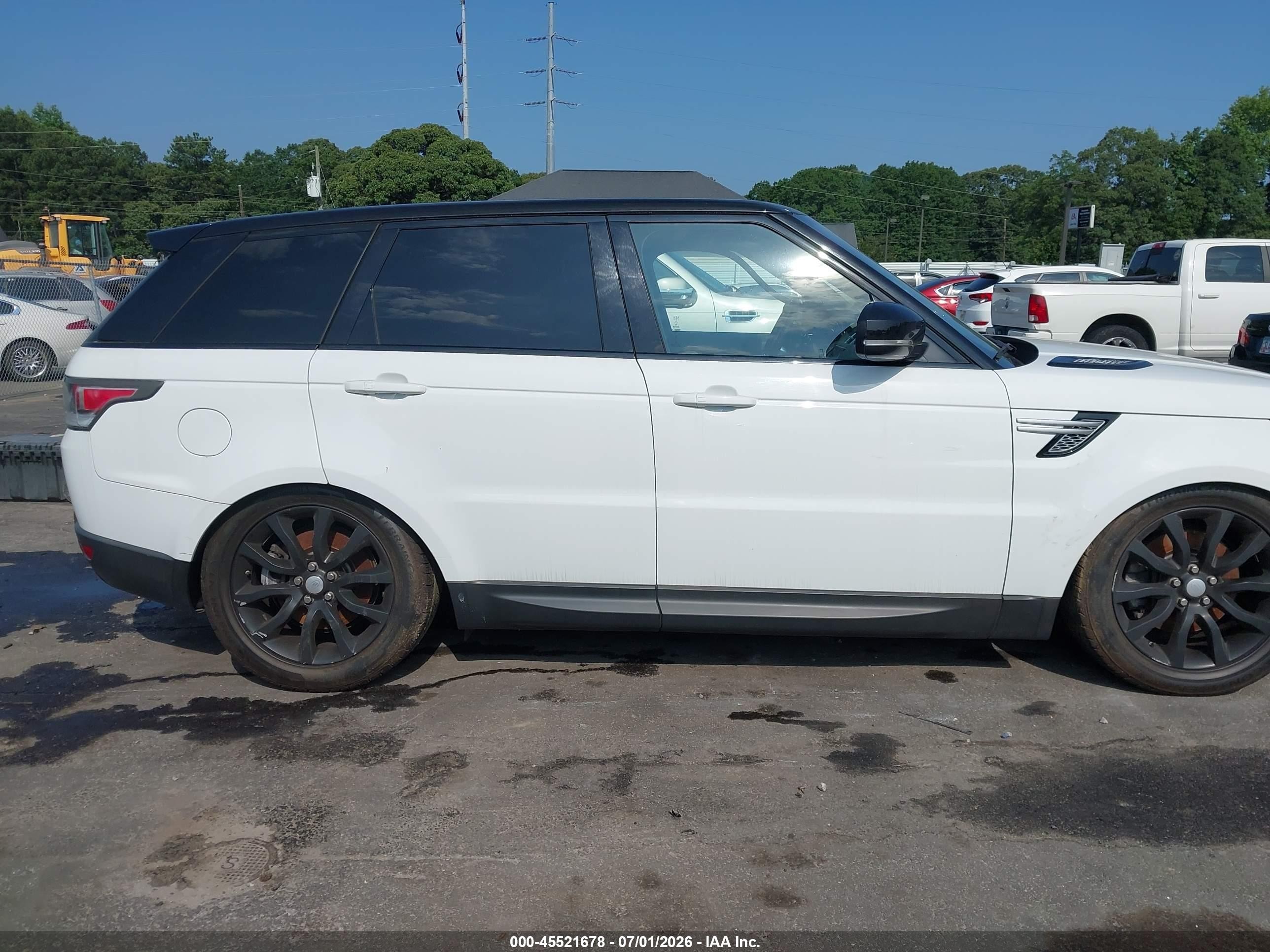 2014 Land Rover Range Rover Sport 3.0l V6 Supercharged Hse White vin: SALWR2WF2EA354927