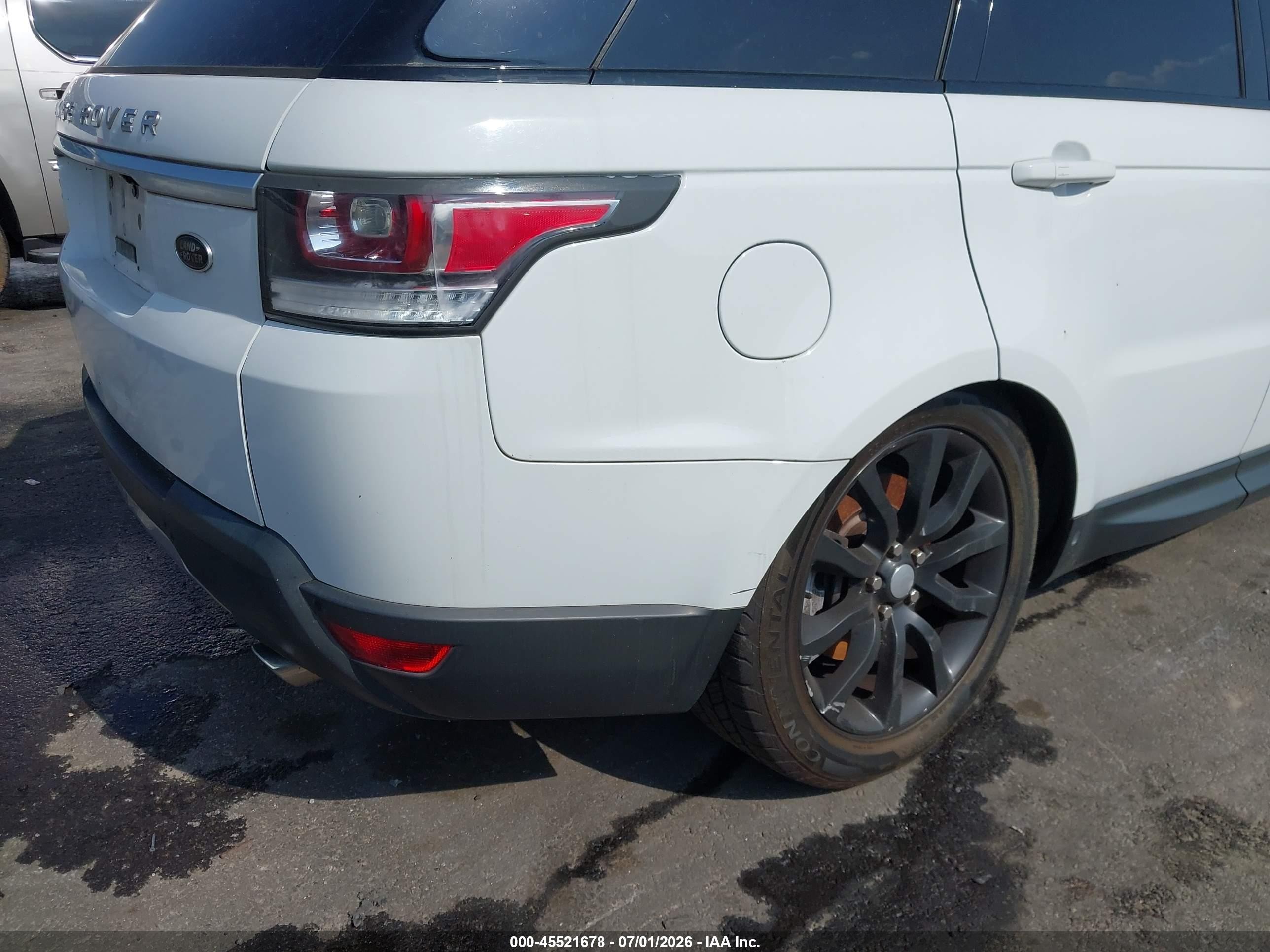2014 Land Rover Range Rover Sport 3.0l V6 Supercharged Hse White vin: SALWR2WF2EA354927
