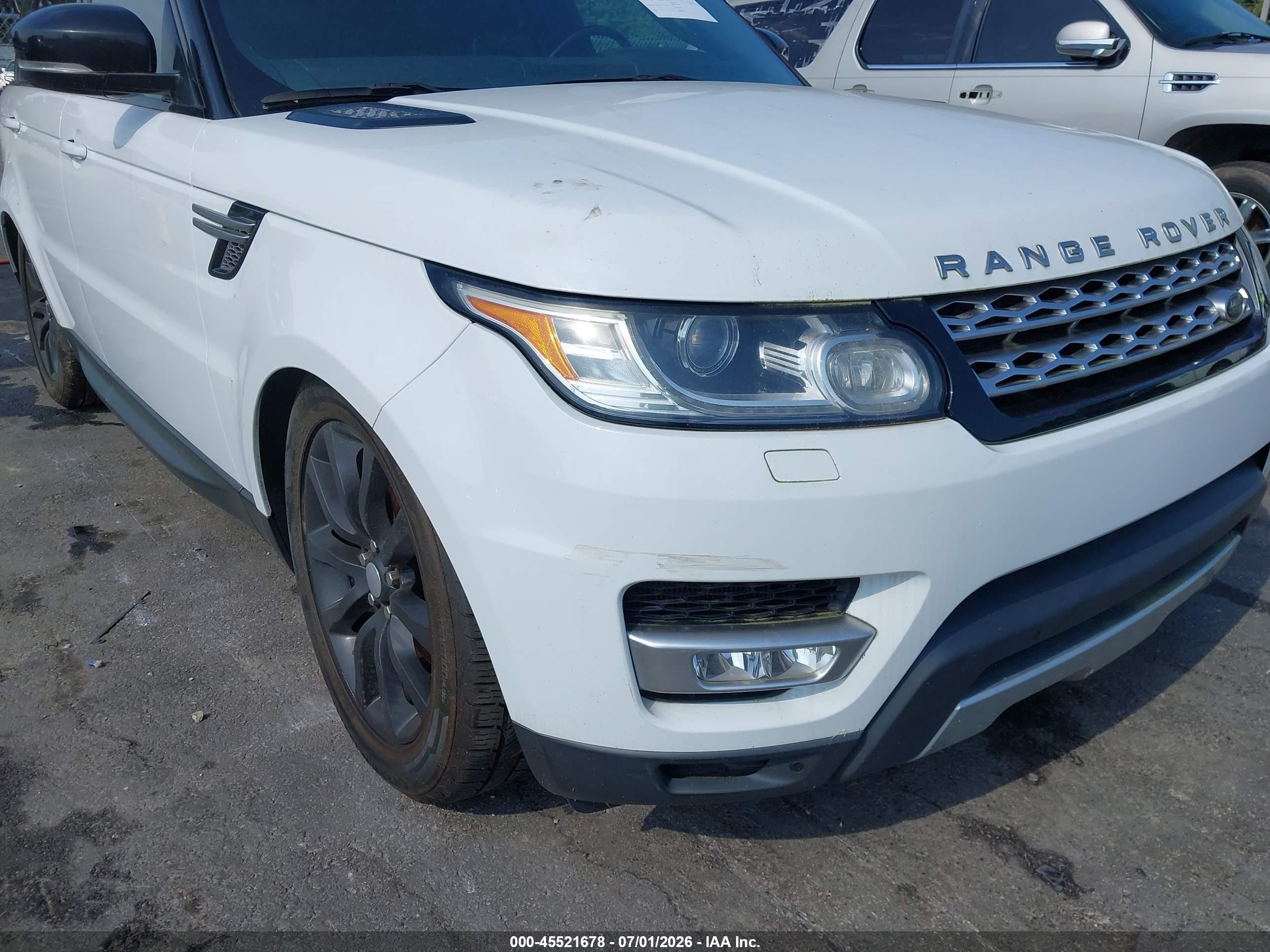 2014 Land Rover Range Rover Sport 3.0l V6 Supercharged Hse White vin: SALWR2WF2EA354927