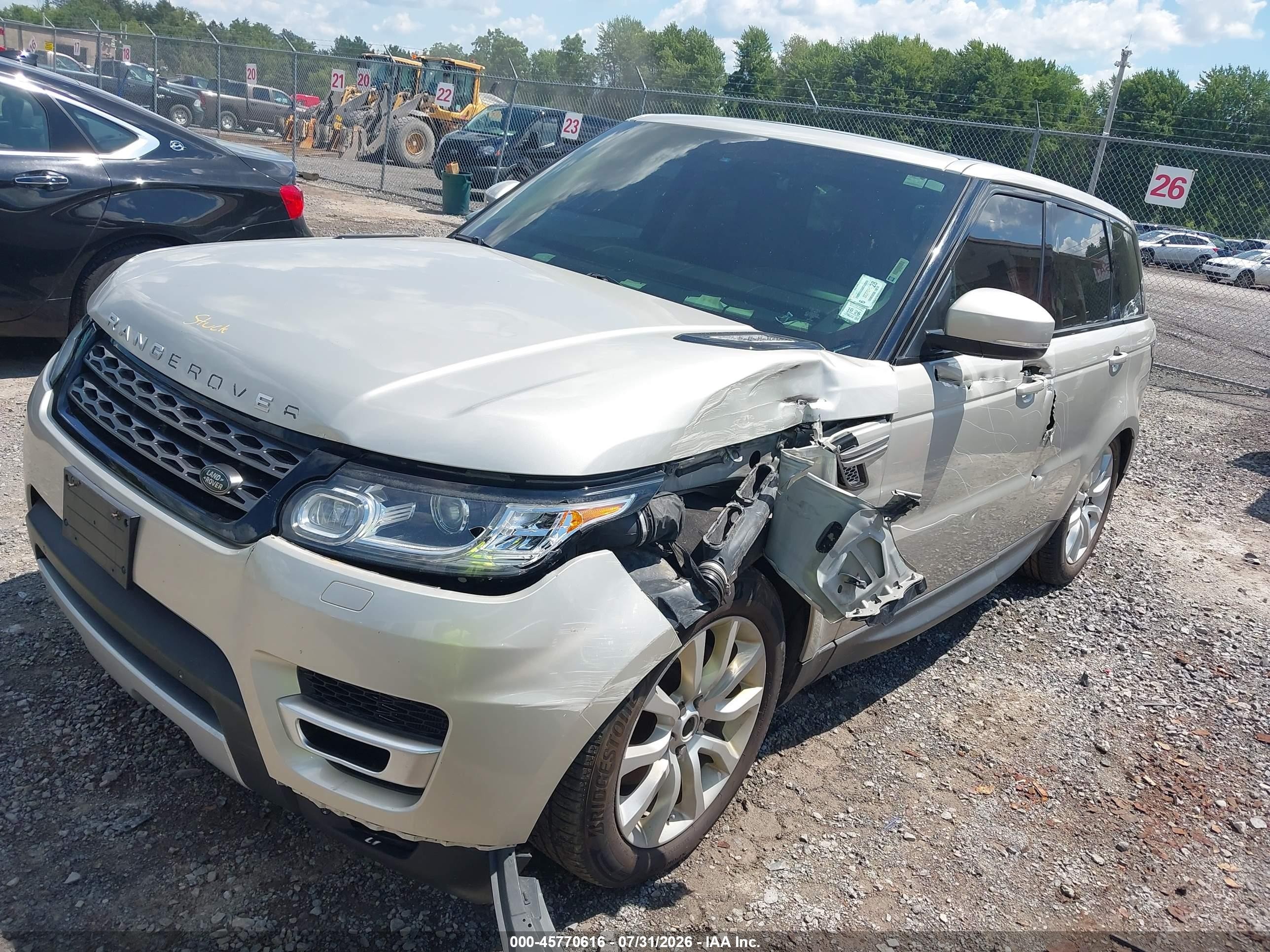 2014 Land Rover Range Rover Sport 3.0l V6 Supercharged Hse Серебряный vin: SALWR2WF4EA353715
