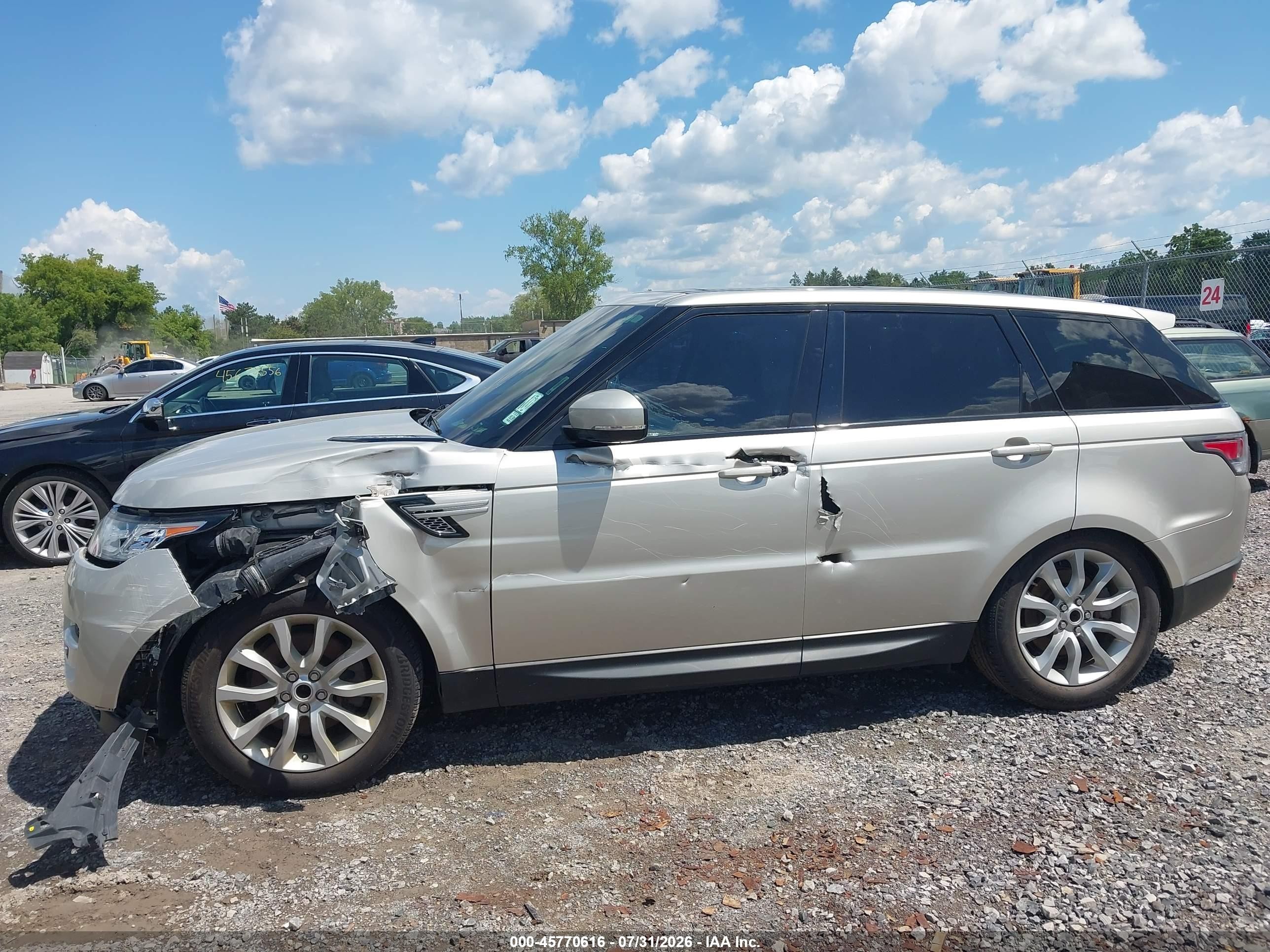 2014 Land Rover Range Rover Sport 3.0l V6 Supercharged Hse Серебряный vin: SALWR2WF4EA353715