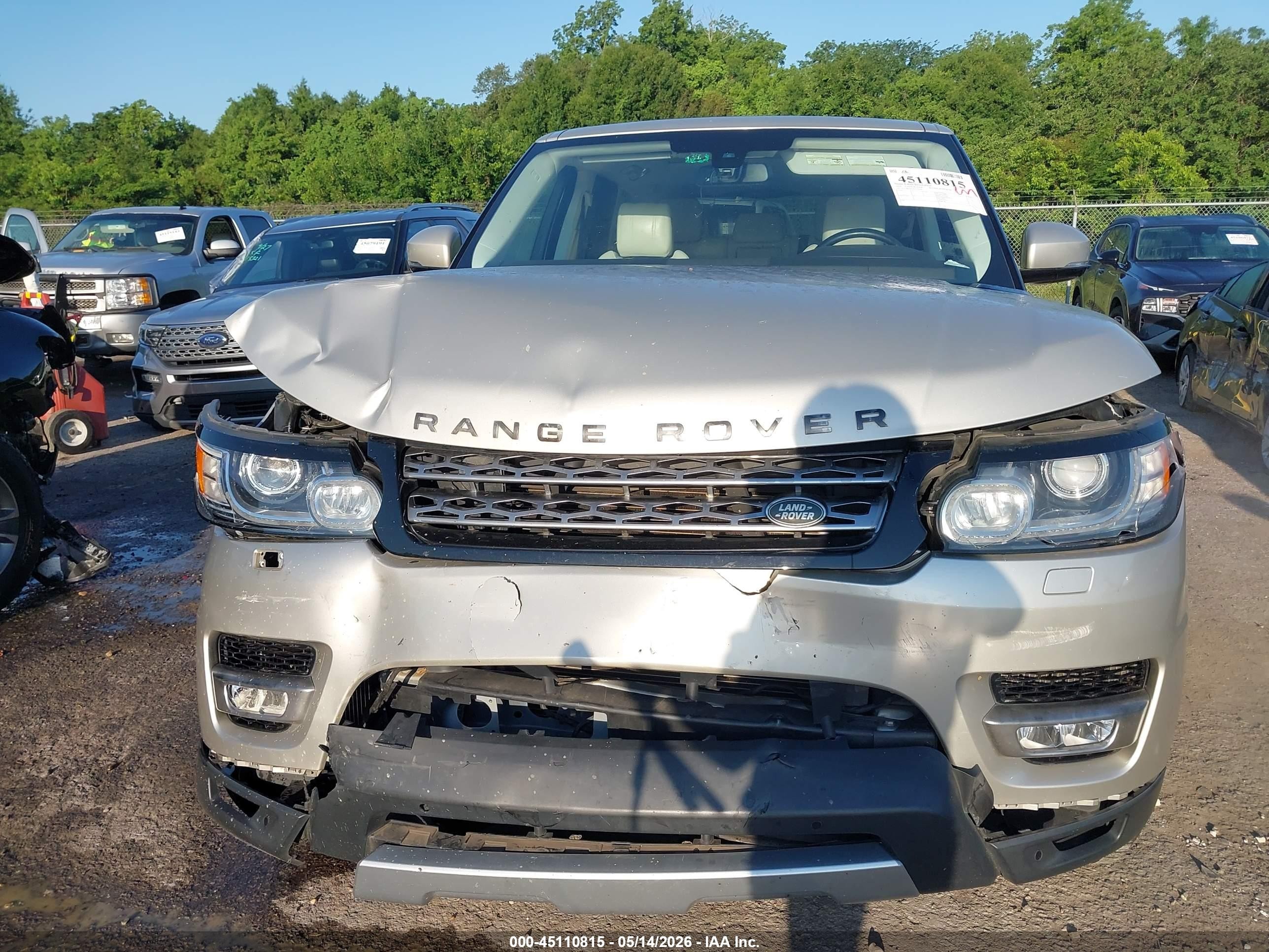 2014 Land Rover Range Rover Sport 3.0l V6 Supercharged Hse Beige vin: SALWR2WF4EA360308