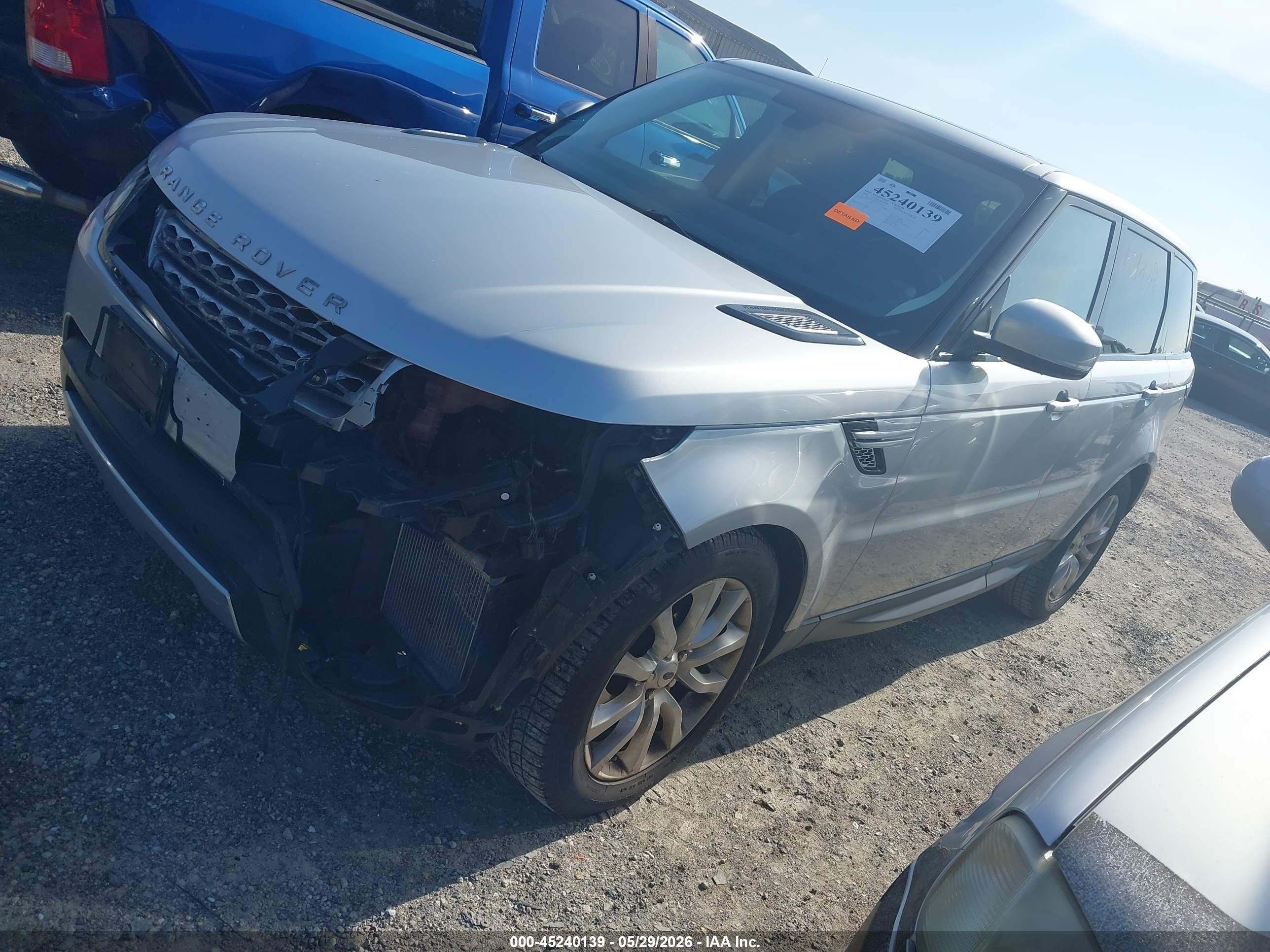 2014 Land Rover Range Rover Sport 3.0l V6 Supercharged Hse Silver vin: SALWR2WF4EA375164