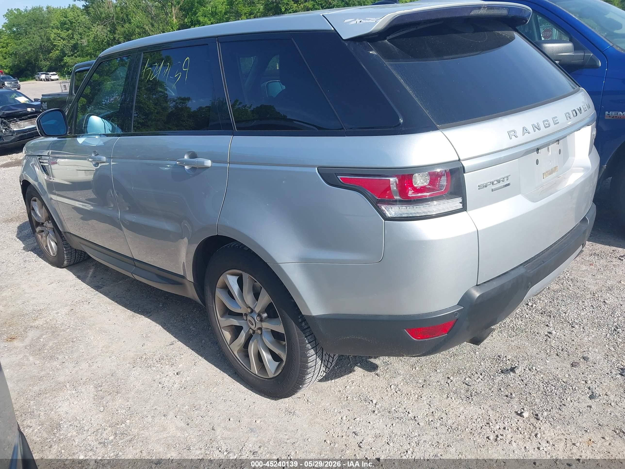 2014 Land Rover Range Rover Sport 3.0l V6 Supercharged Hse Silver vin: SALWR2WF4EA375164