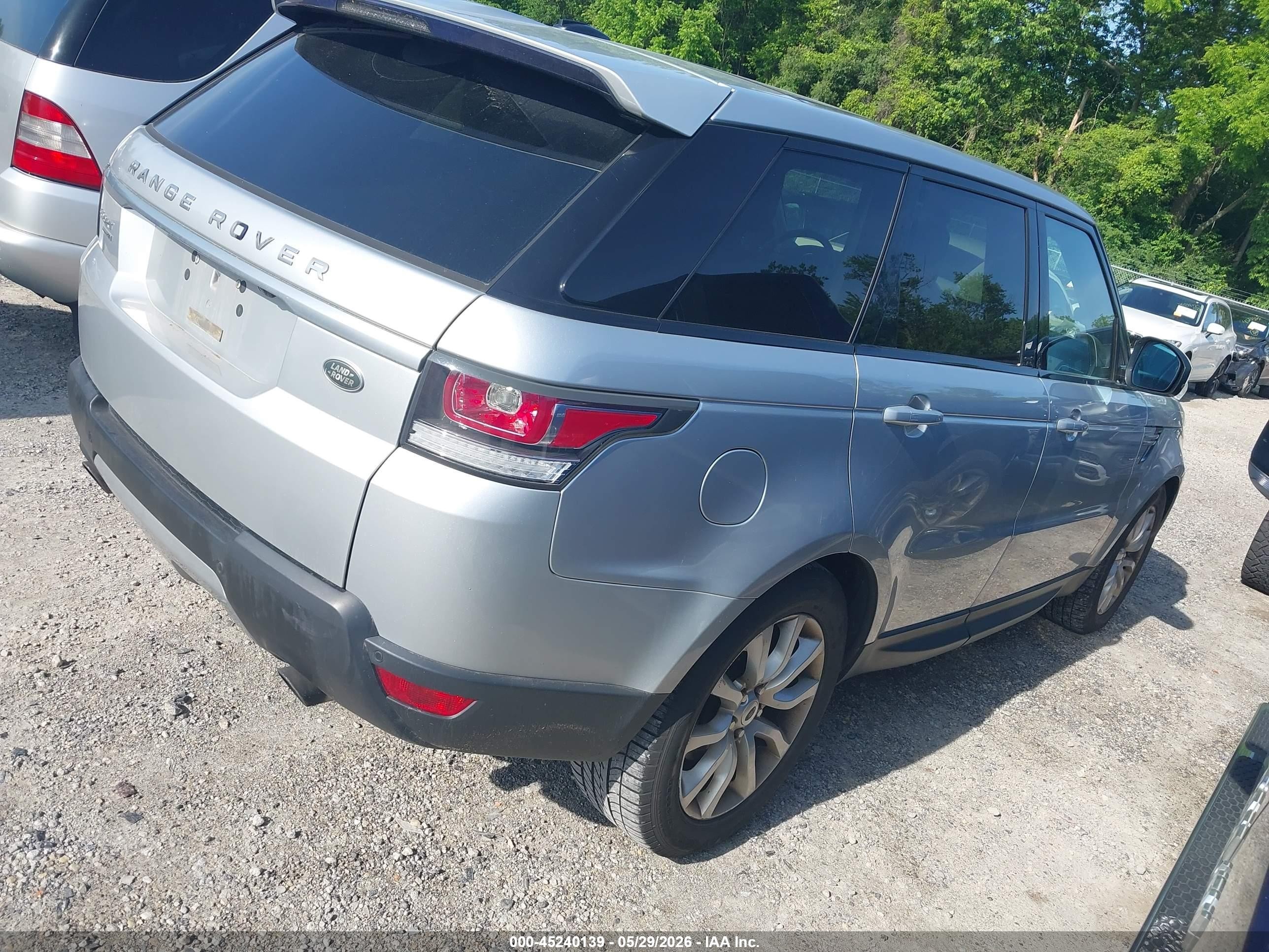 2014 Land Rover Range Rover Sport 3.0l V6 Supercharged Hse Silver vin: SALWR2WF4EA375164