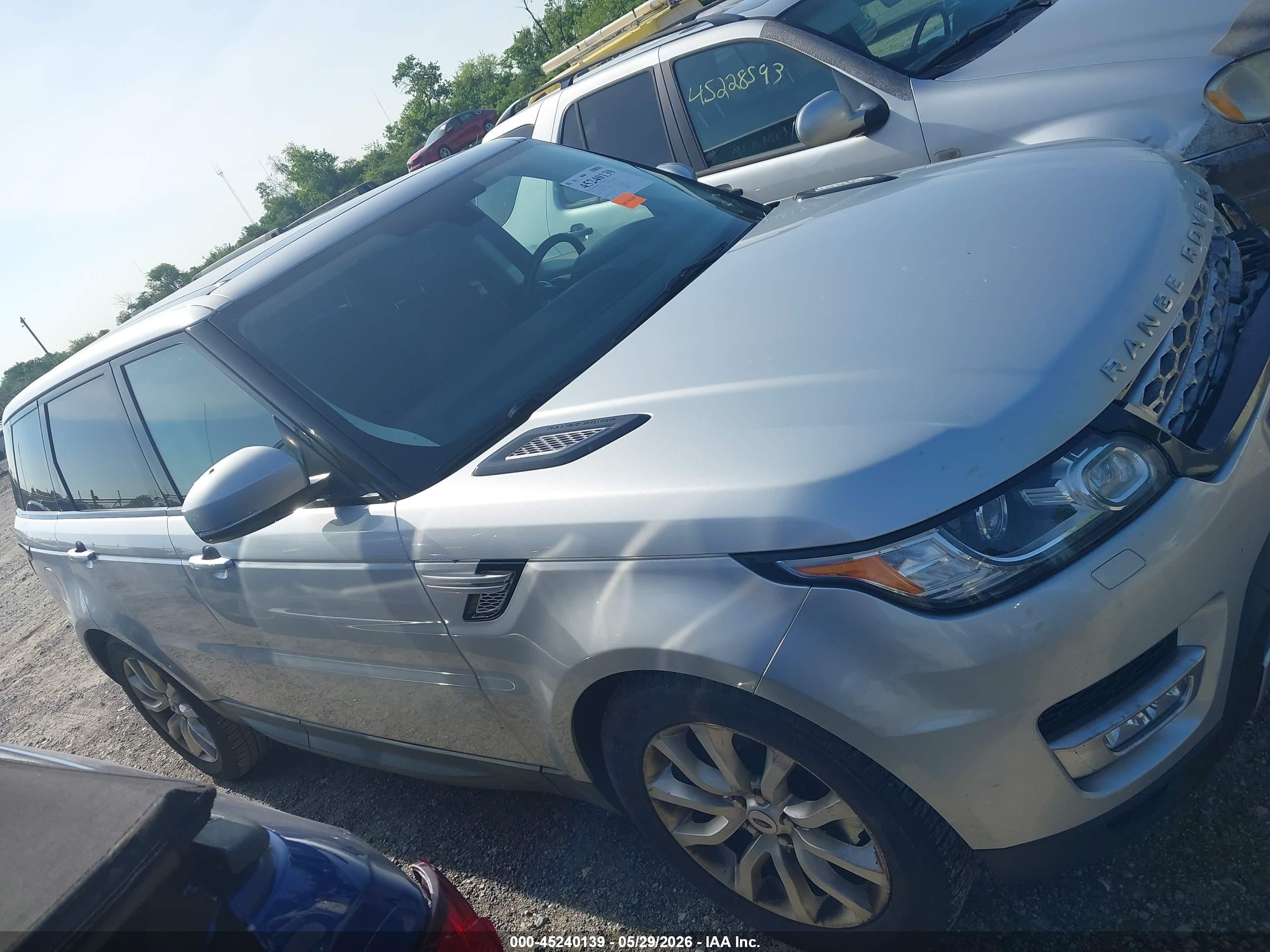 2014 Land Rover Range Rover Sport 3.0l V6 Supercharged Hse Silver vin: SALWR2WF4EA375164