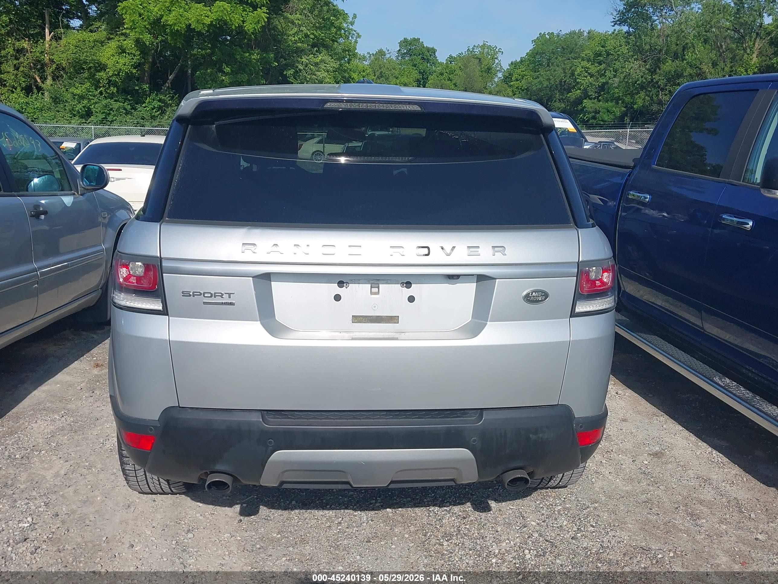 2014 Land Rover Range Rover Sport 3.0l V6 Supercharged Hse Silver vin: SALWR2WF4EA375164