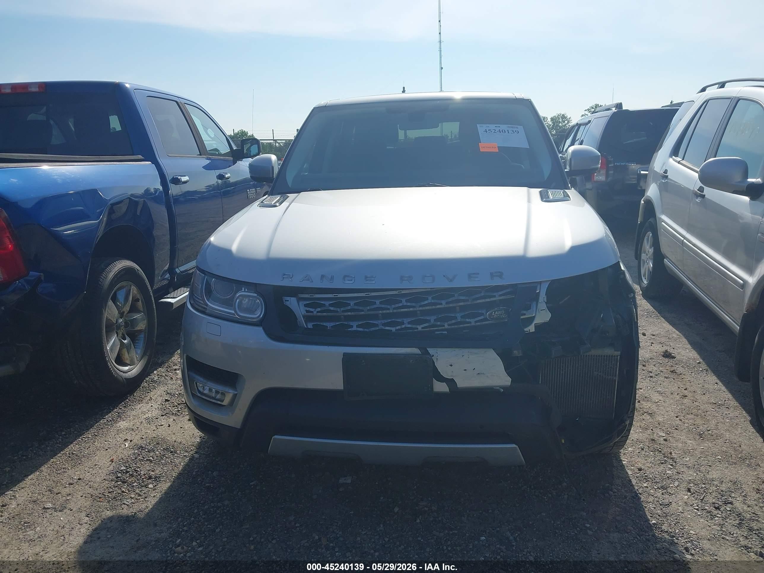 2014 Land Rover Range Rover Sport 3.0l V6 Supercharged Hse Silver vin: SALWR2WF4EA375164