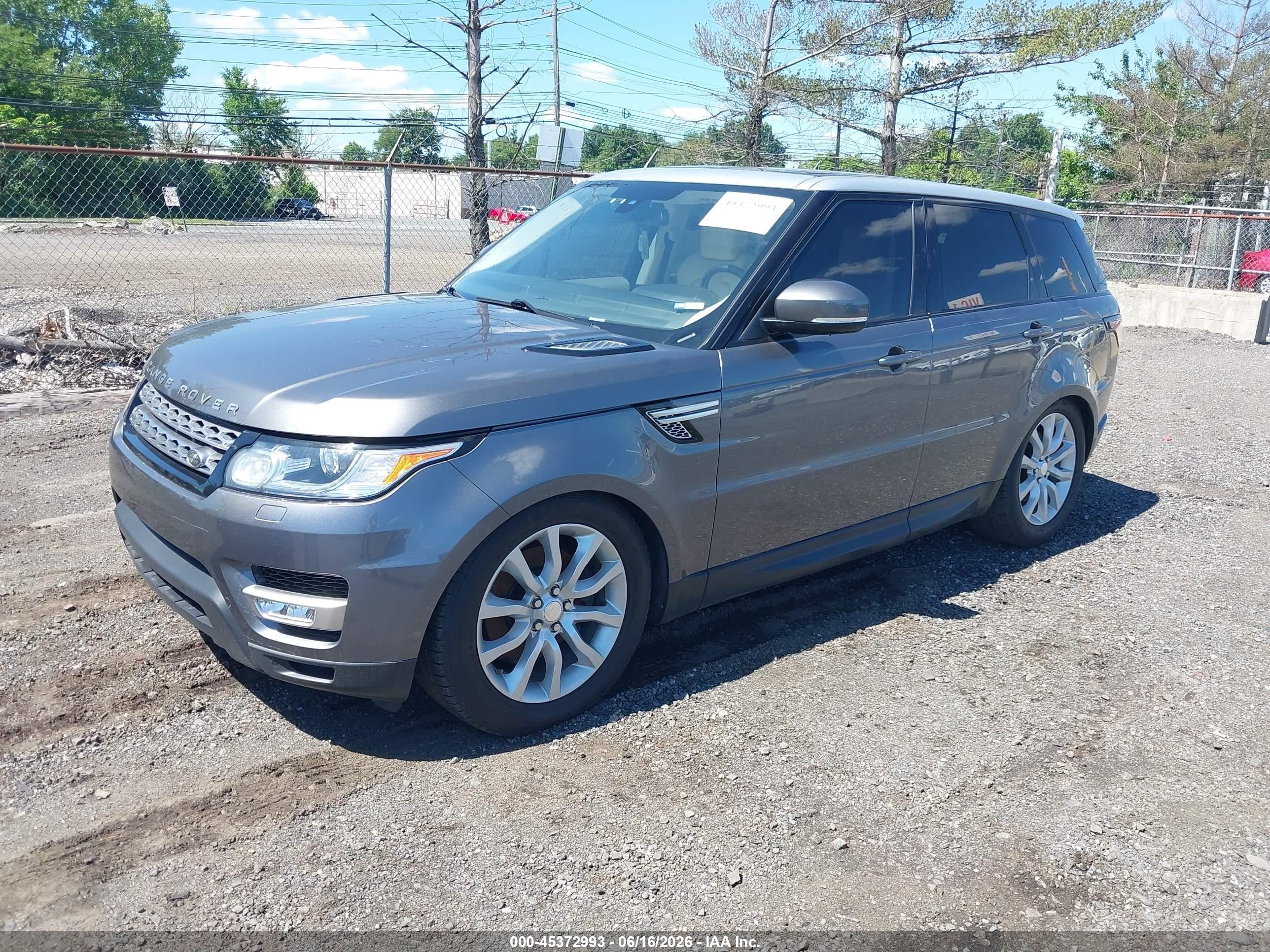 2014 Land Rover Range Rover Sport 3.0l V6 Supercharged Hse Gray vin: SALWR2WF8EA338750