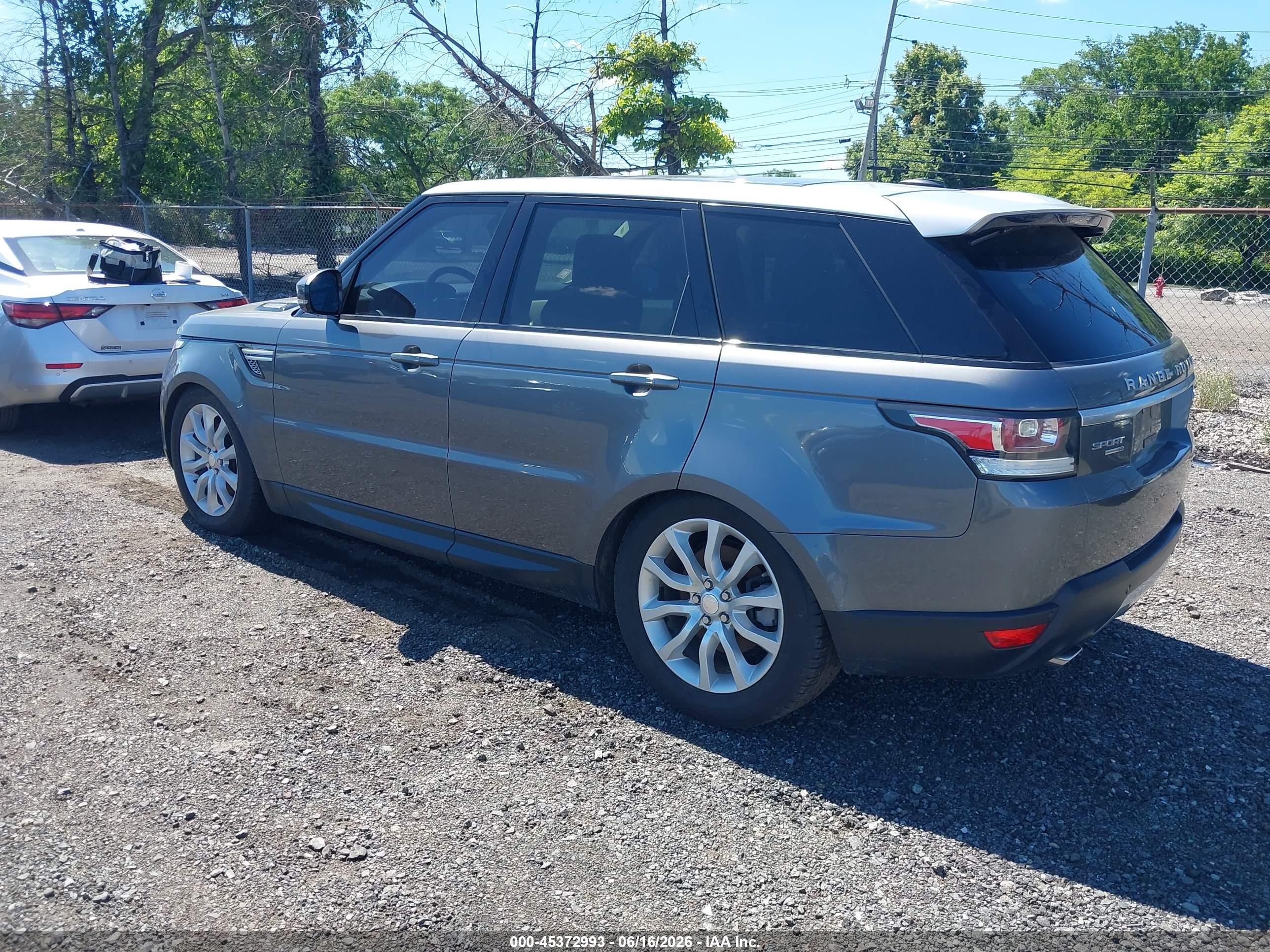 2014 Land Rover Range Rover Sport 3.0l V6 Supercharged Hse Gray vin: SALWR2WF8EA338750
