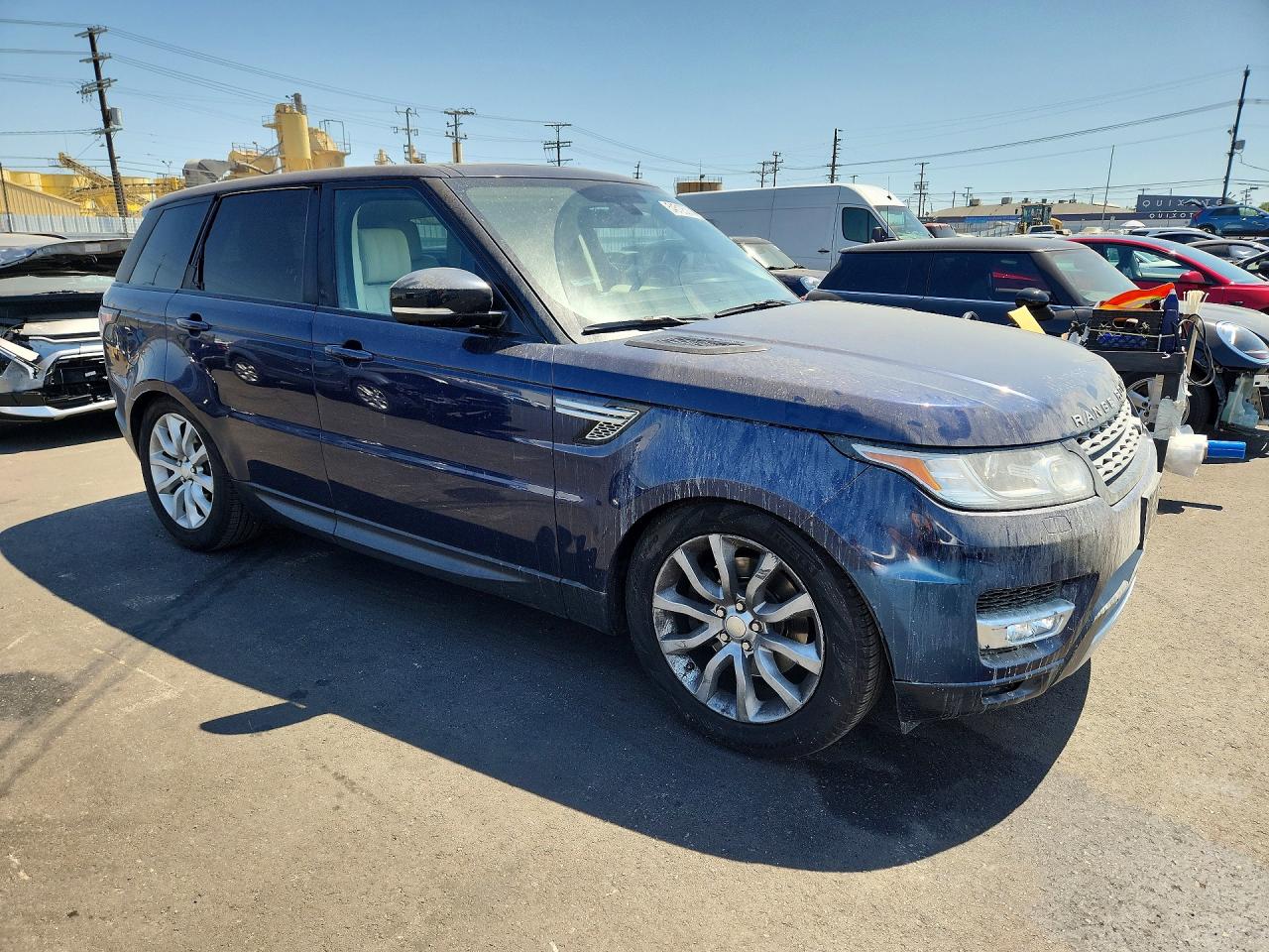 2014 Land Rover Range Rover Sport Hse Синий vin: SALWR2WF8EA376298