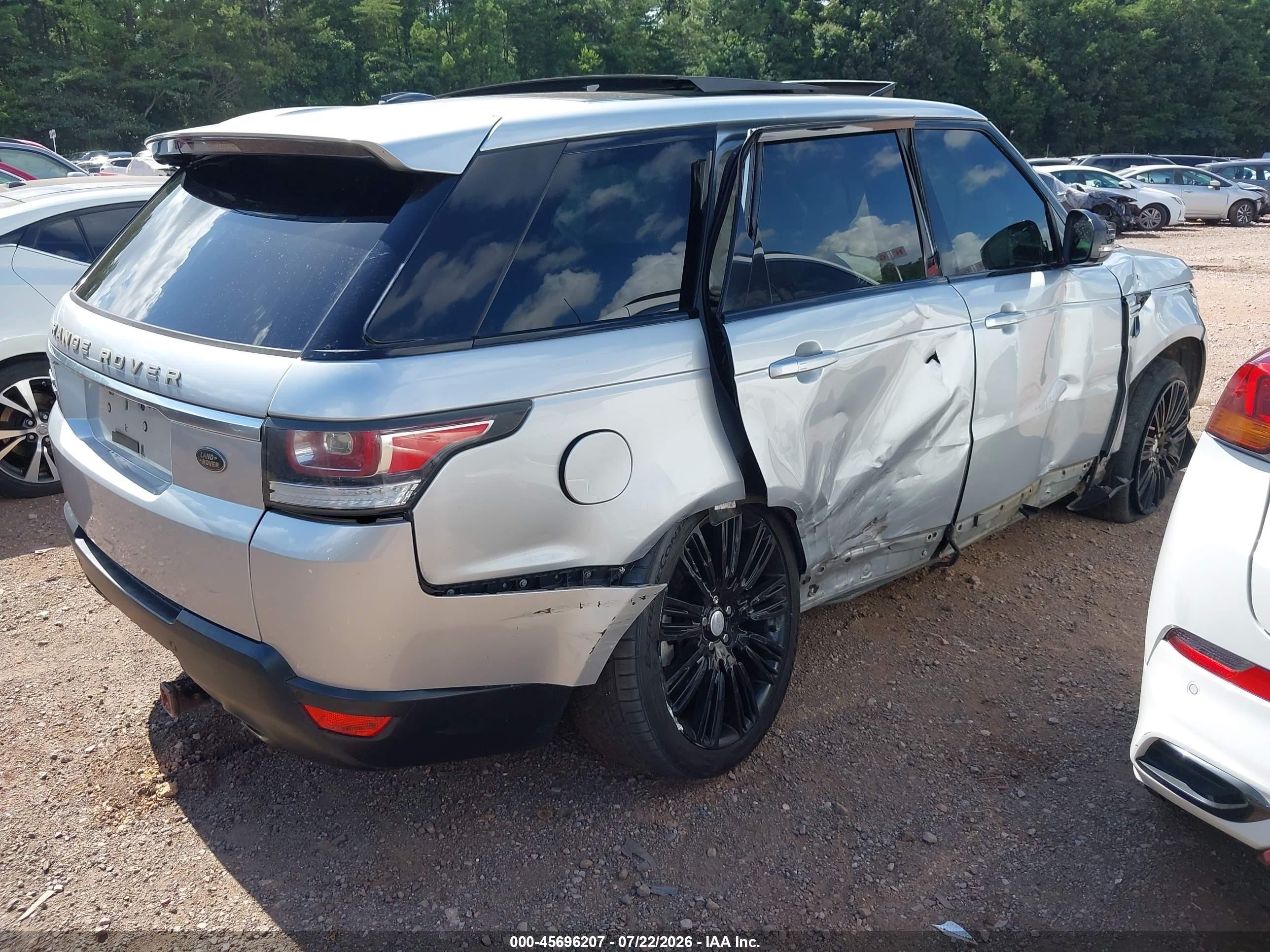 2014 Land Rover Range Rover Sport 3.0l V6 Supercharged Hse Silver vin: SALWR2WF9EA322721