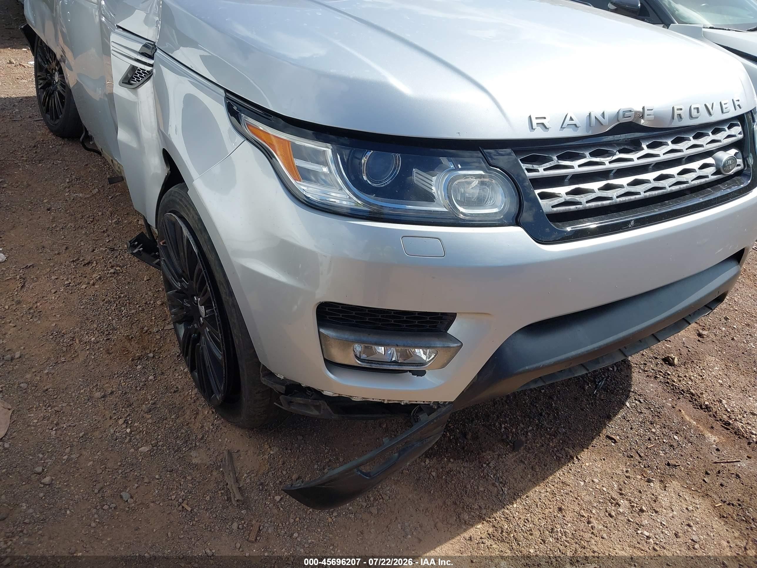 2014 Land Rover Range Rover Sport 3.0l V6 Supercharged Hse Silver vin: SALWR2WF9EA322721