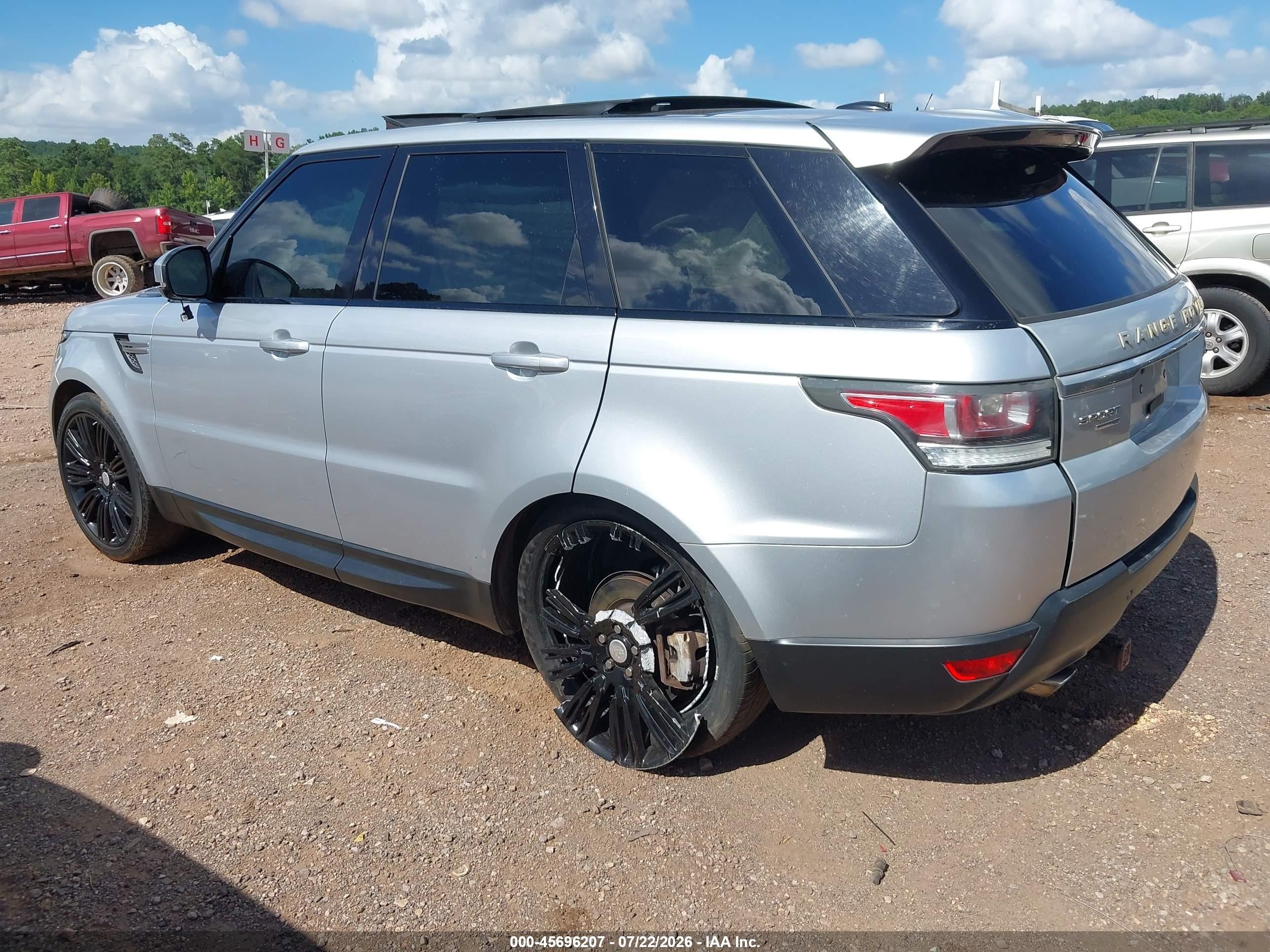 2014 Land Rover Range Rover Sport 3.0l V6 Supercharged Hse Silver vin: SALWR2WF9EA322721