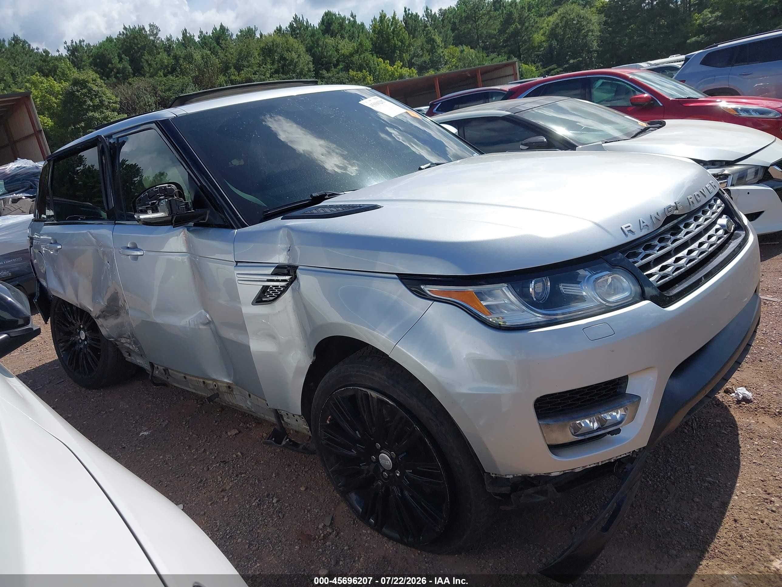 2014 Land Rover Range Rover Sport 3.0l V6 Supercharged Hse Silver vin: SALWR2WF9EA322721