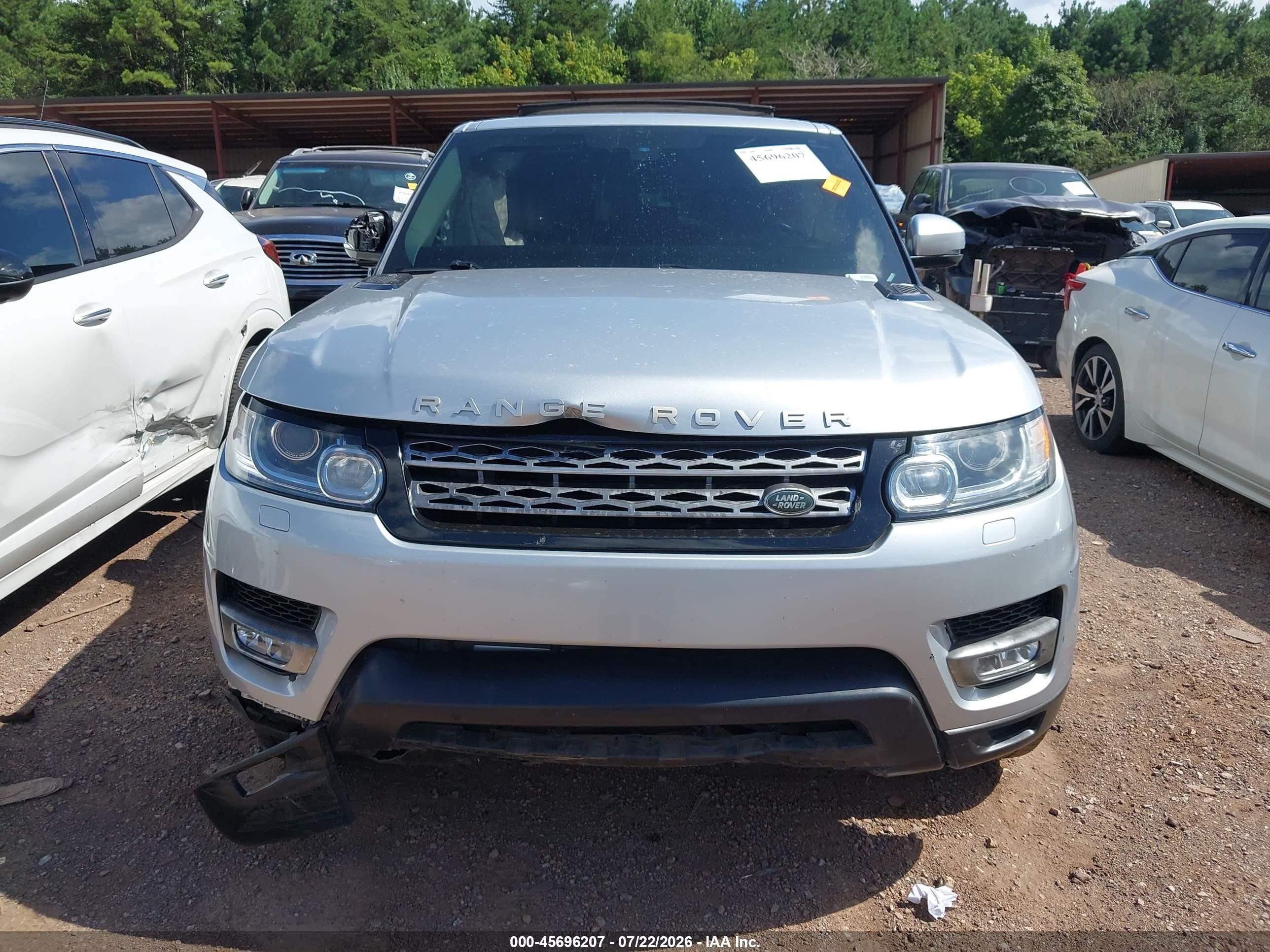 2014 Land Rover Range Rover Sport 3.0l V6 Supercharged Hse Silver vin: SALWR2WF9EA322721