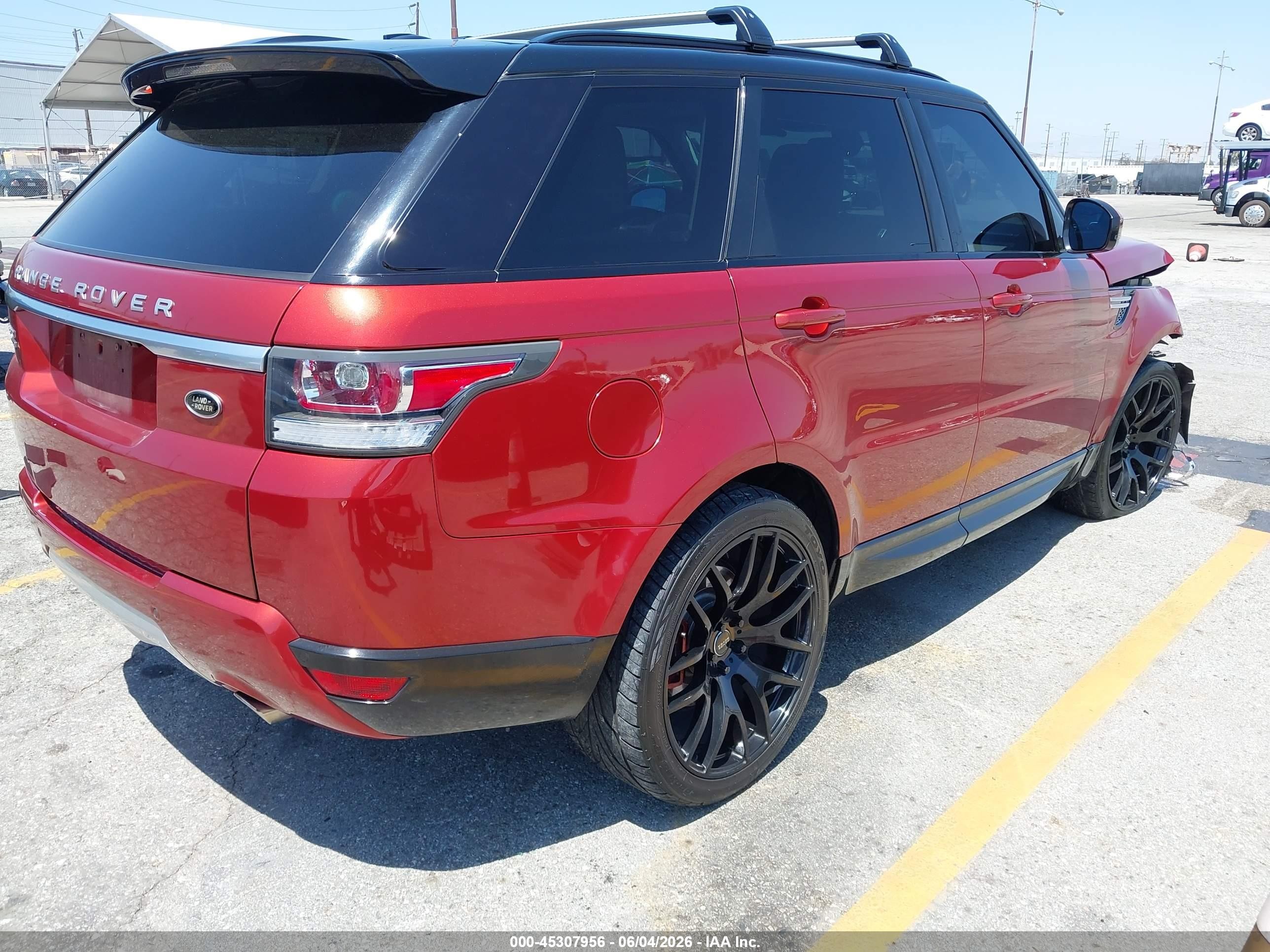 2014 Land Rover Range Rover Sport 3.0l V6 Supercharged Hse Orange vin: SALWR2WFXEA314384