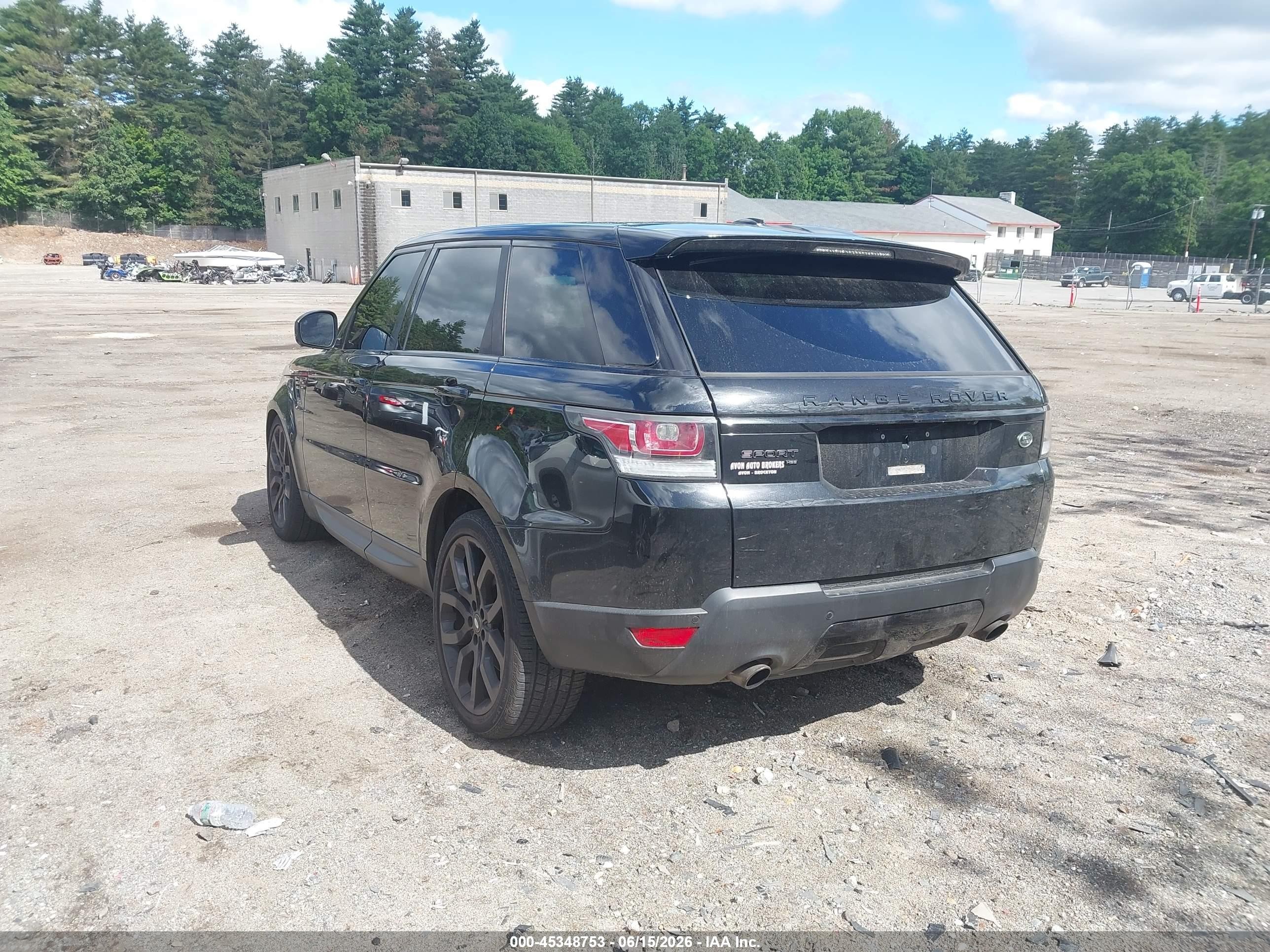 2014 Land Rover Range Rover Sport 3.0l V6 Supercharged Hse Black vin: SALWR2WFXEA371667