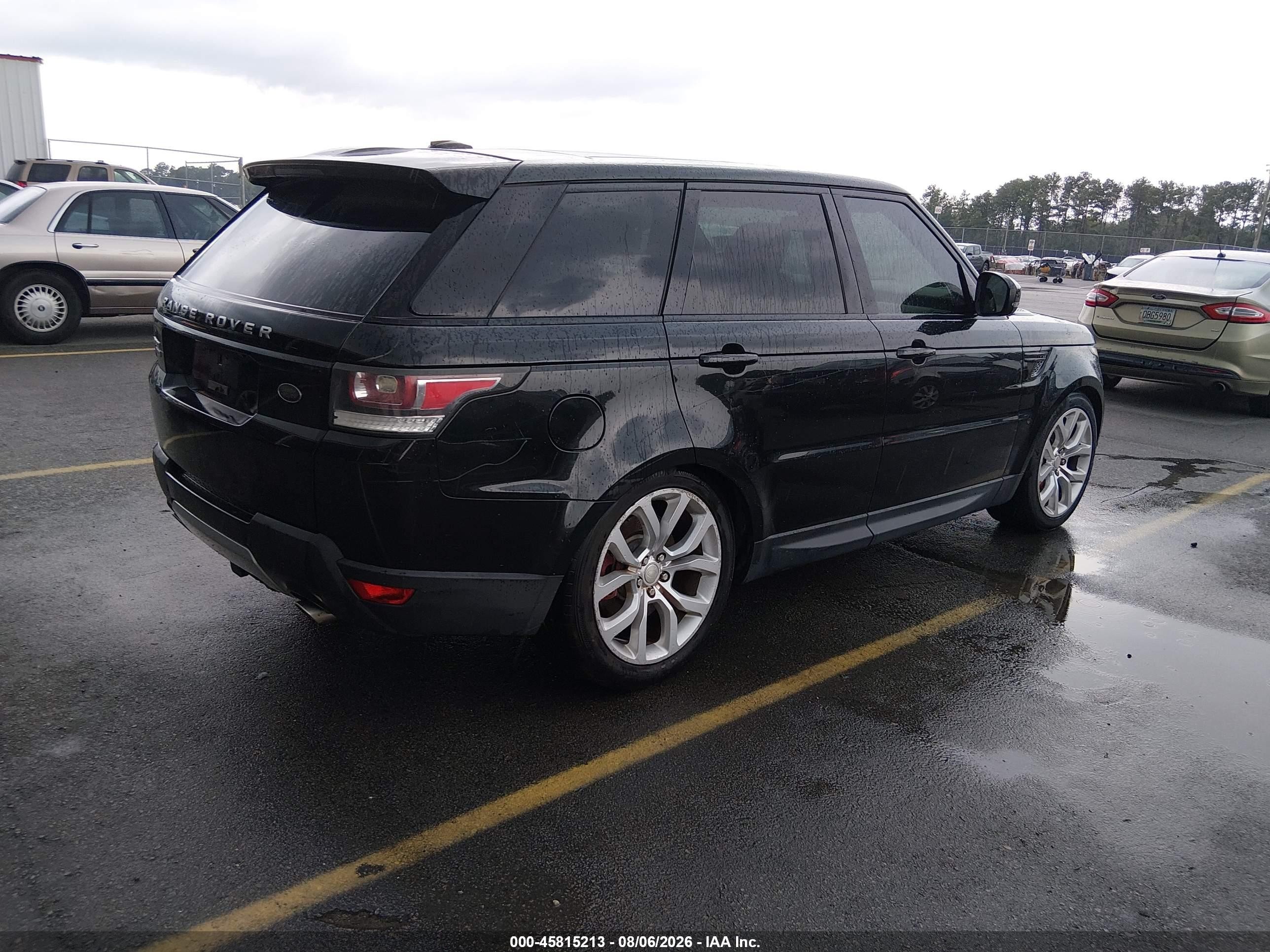 2014 Land Rover Range Rover Sport 5.0l V8 Supercharged Autobiography Black vin: SALWV2EF0EA321910