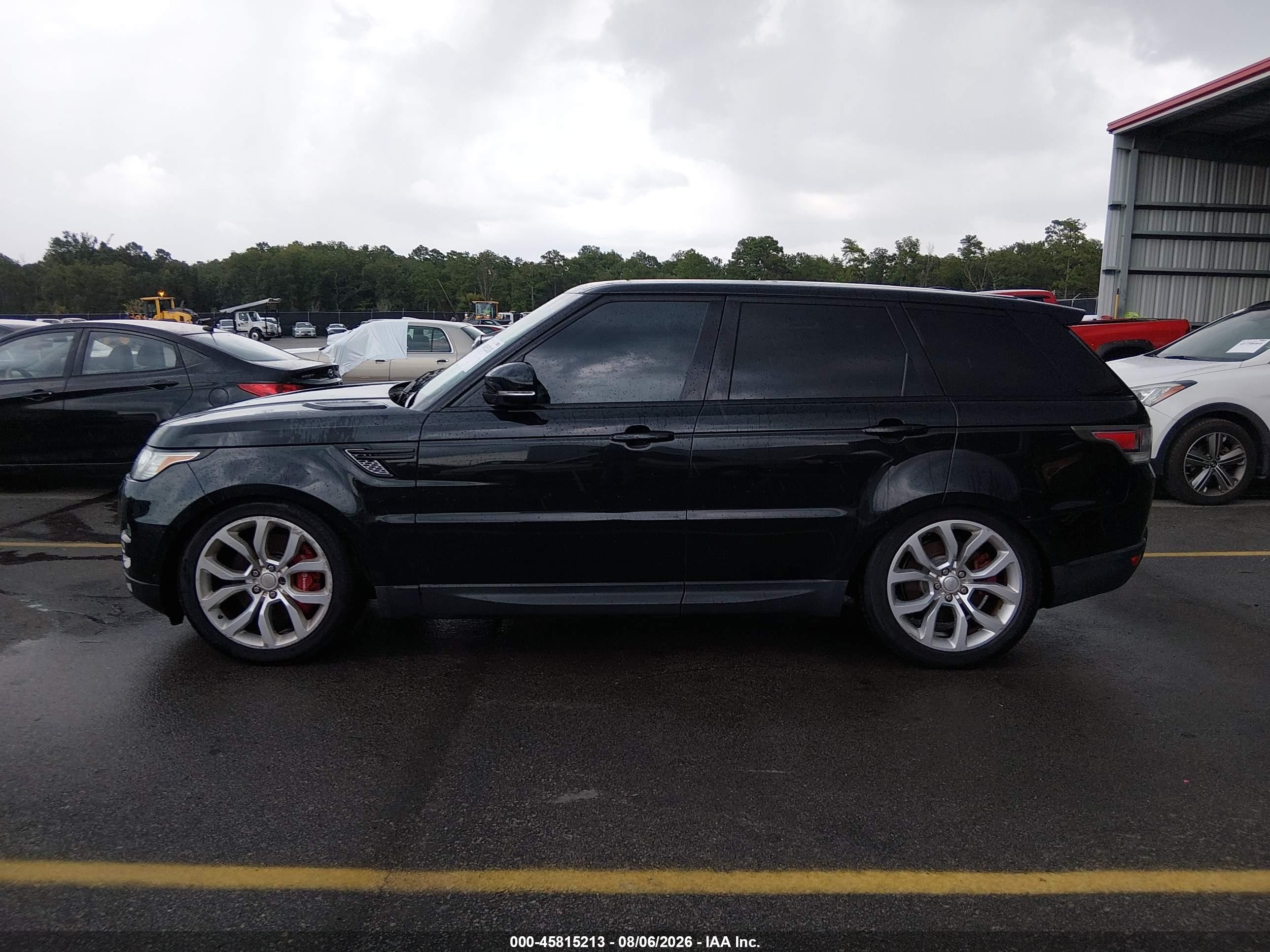 2014 Land Rover Range Rover Sport 5.0l V8 Supercharged Autobiography Black vin: SALWV2EF0EA321910