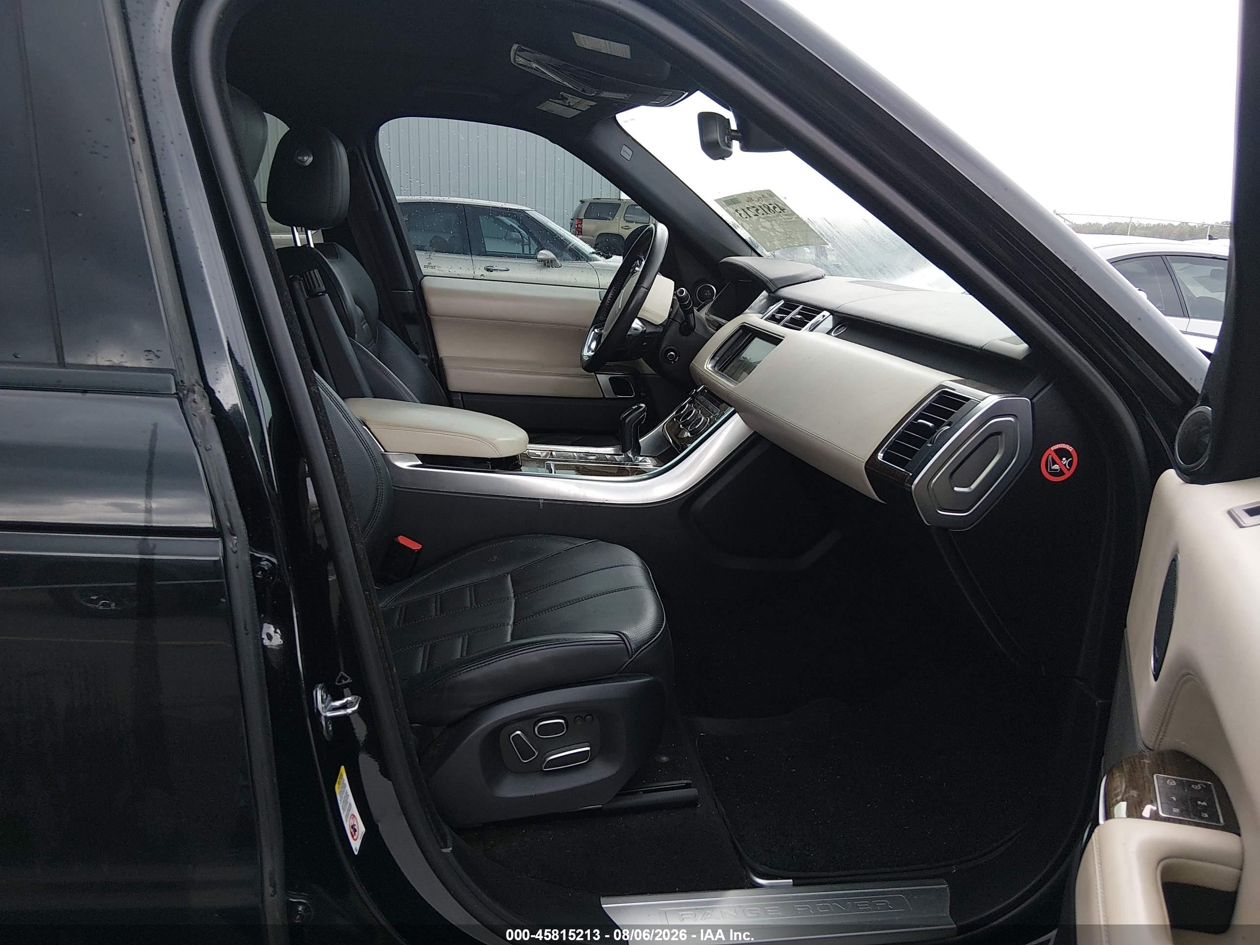 2014 Land Rover Range Rover Sport 5.0l V8 Supercharged Autobiography Black vin: SALWV2EF0EA321910