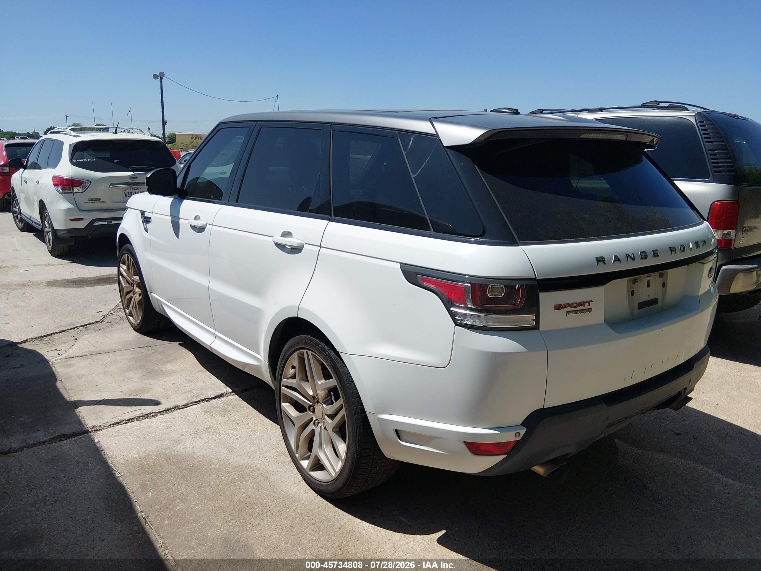 2014 Land Rover Range Rover Sport 5.0l V8 Supercharged Autobiography White vin: SALWV2EF0EA334740